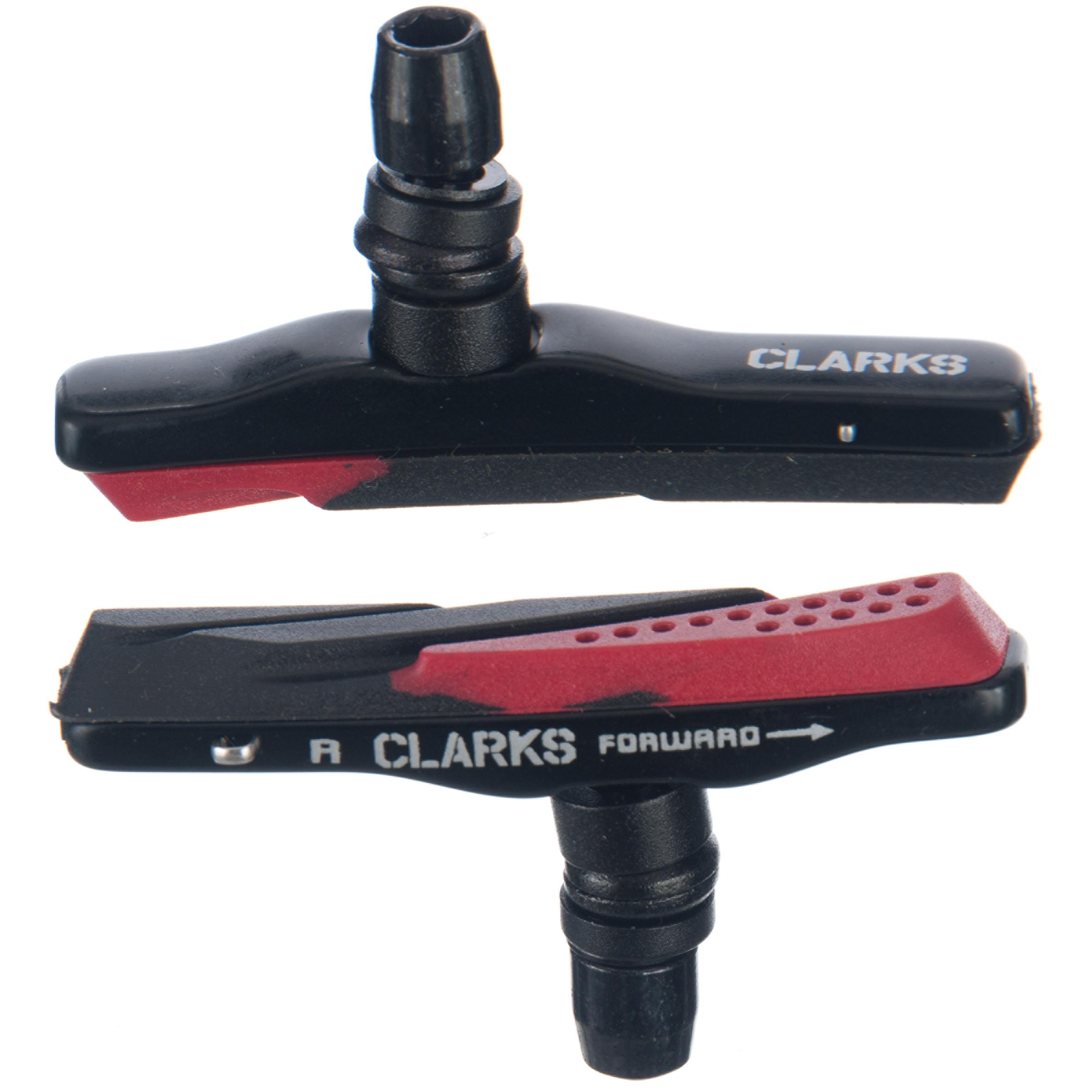 Clarks Aluminium Dual Contour Brake Pads (72mm)  Red