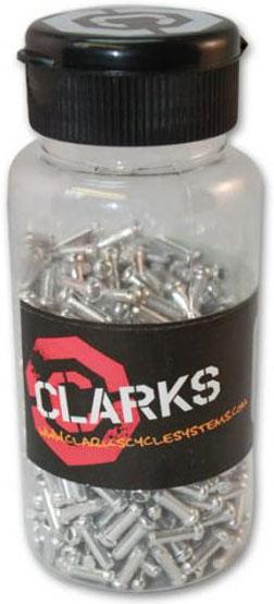 Clarks Cable End Covers Dispenser Pot (1-1.6mm)  Silver