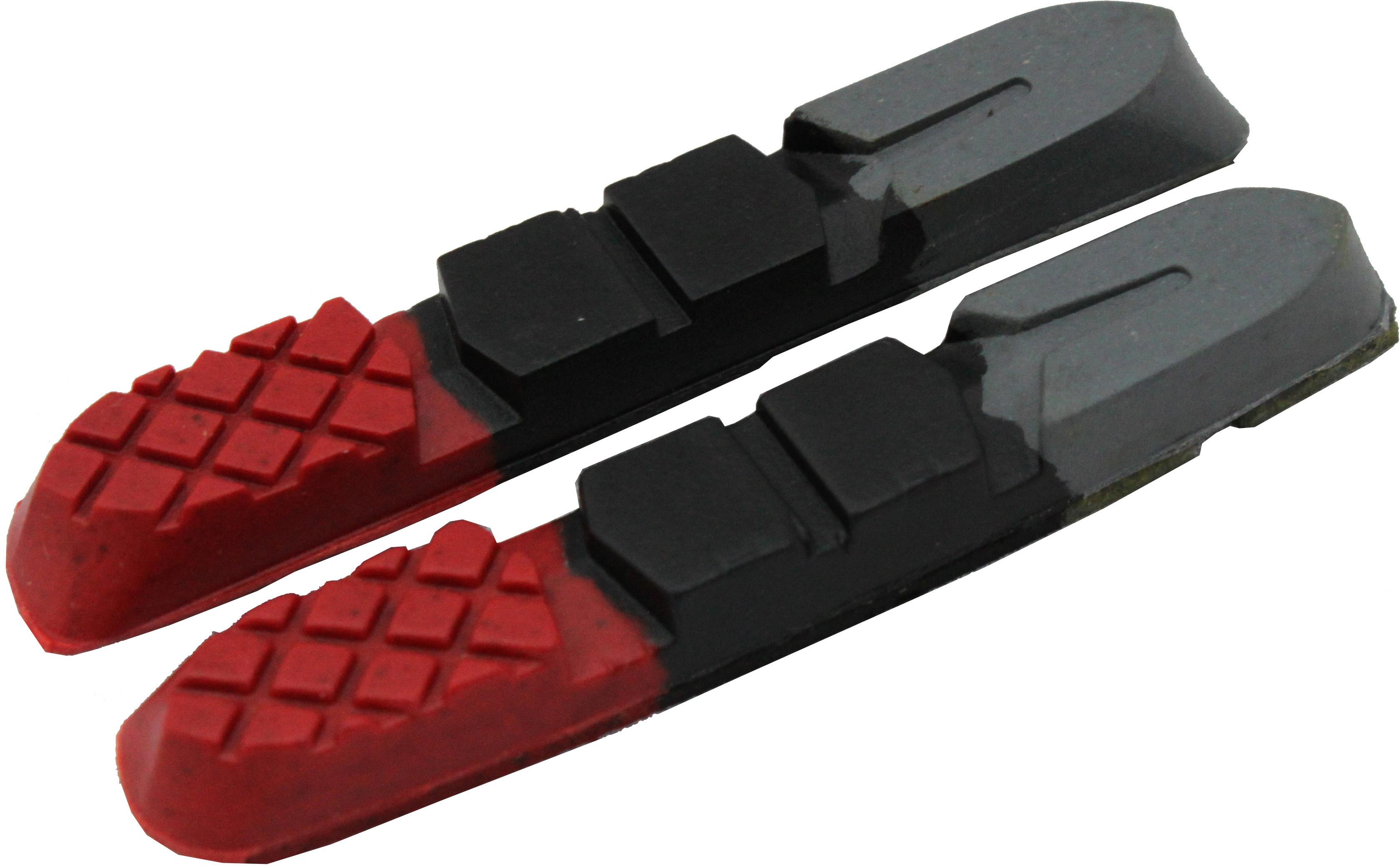 Clarks Replacement Cartridge V-brake Pads  Black/red