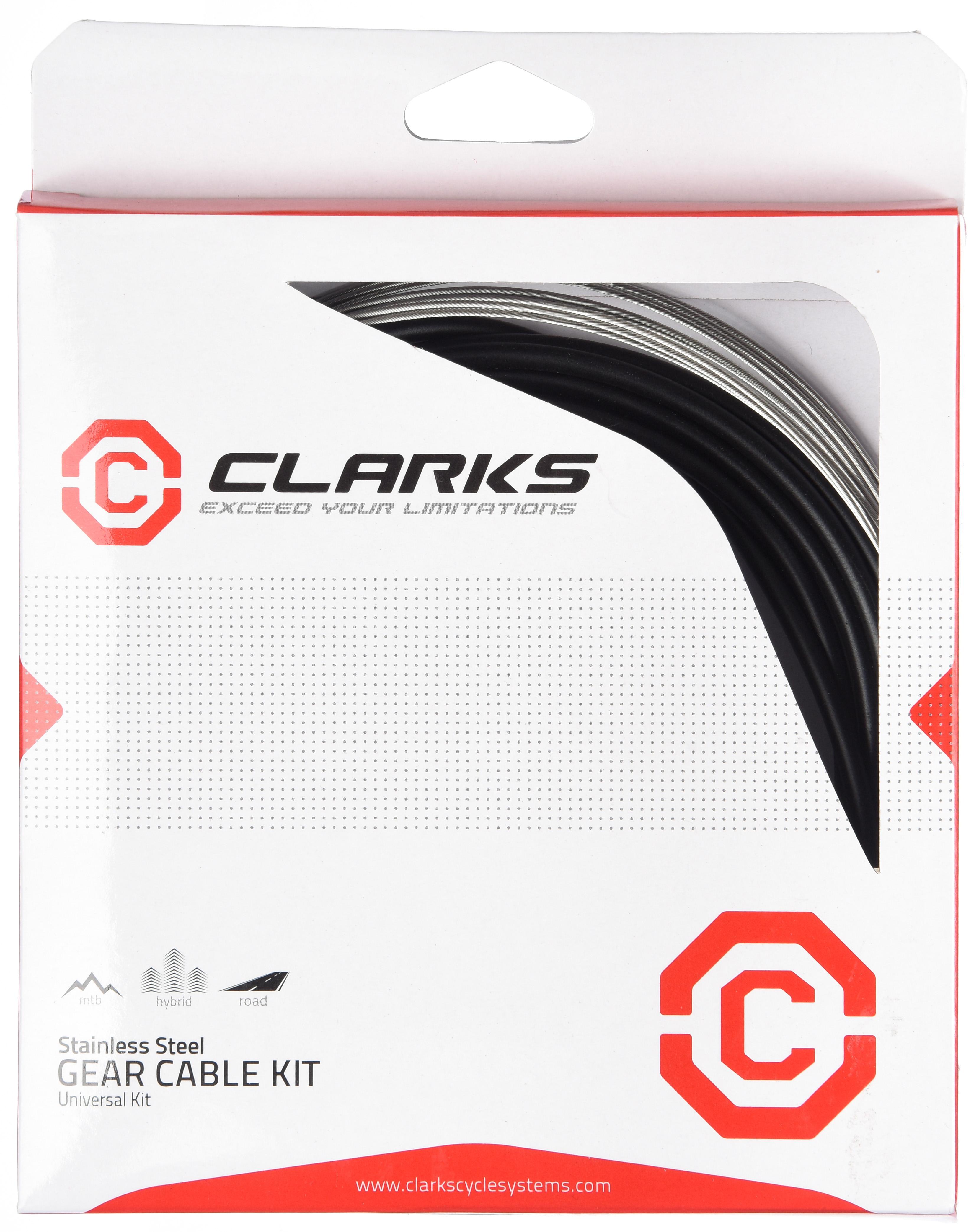 Clarks Road Stainless Steel Gear Cable Kit  Stainless Steel