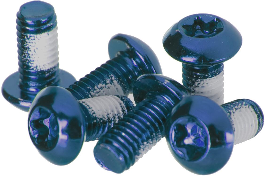 Clarks Steel Anodised Rotor Bolts  Blue