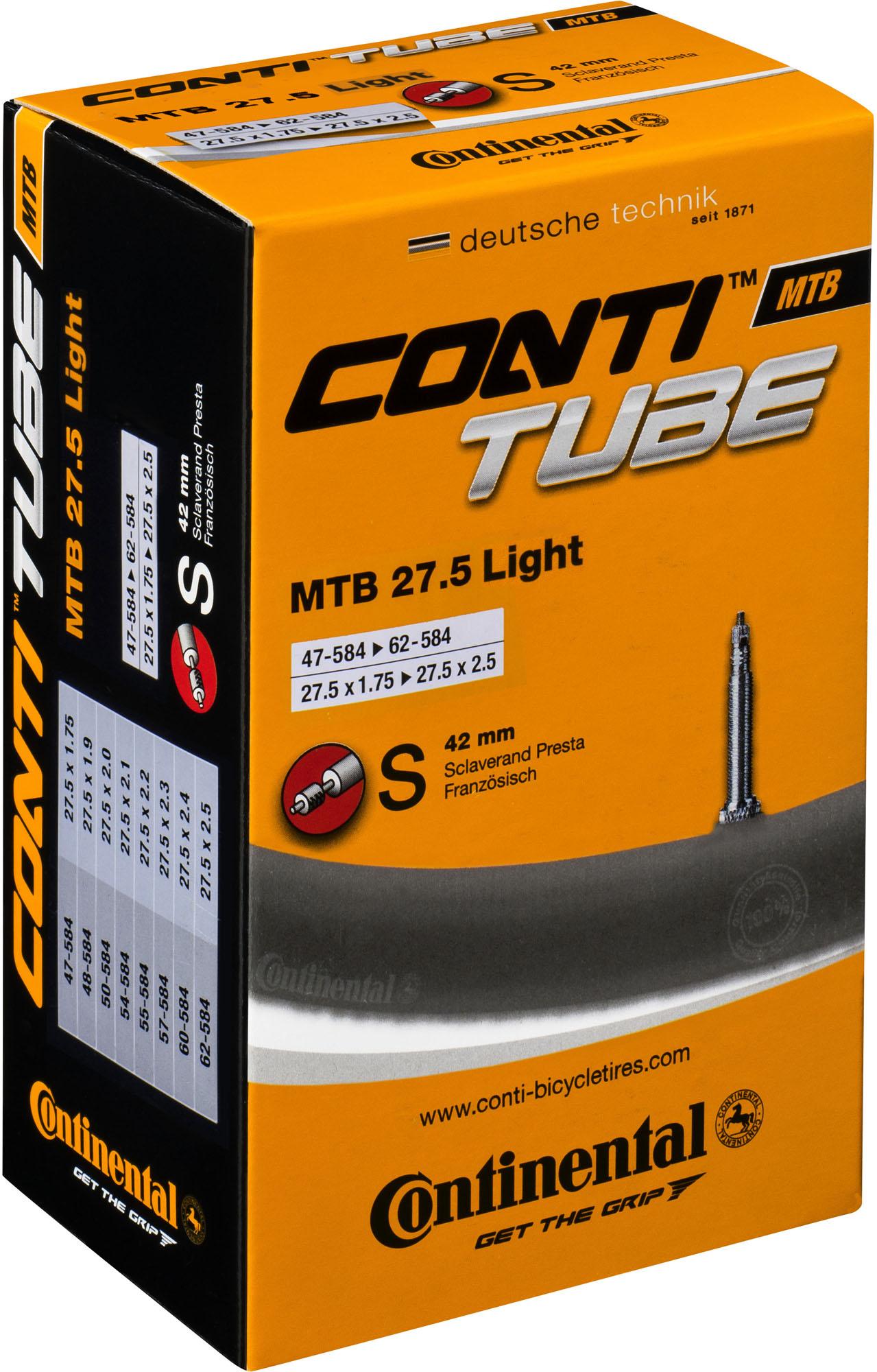 Continental Mtb 27.5 Light Inner Tube  Black