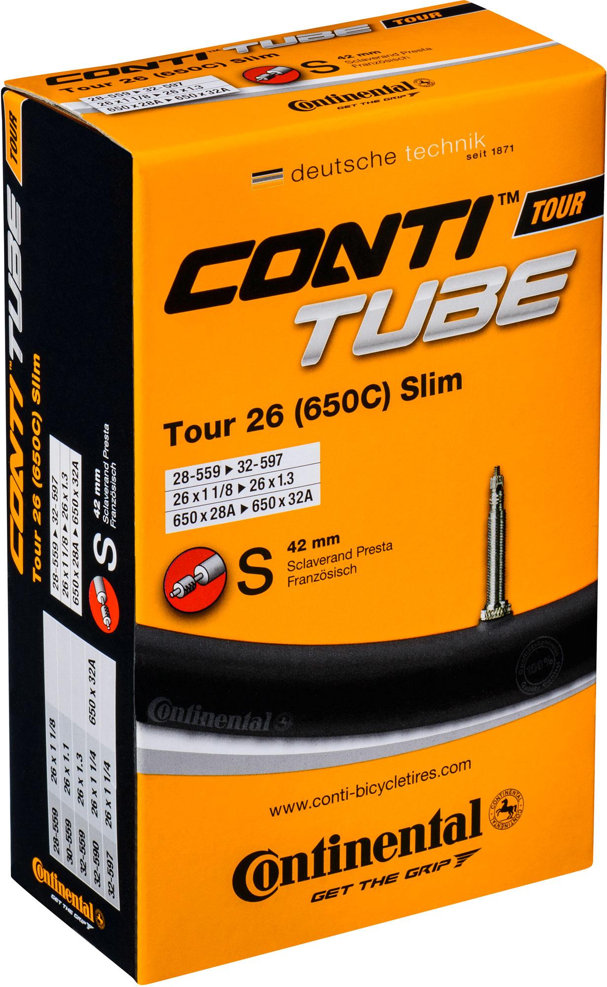 Continental Quality Tour Inner Tube  Black