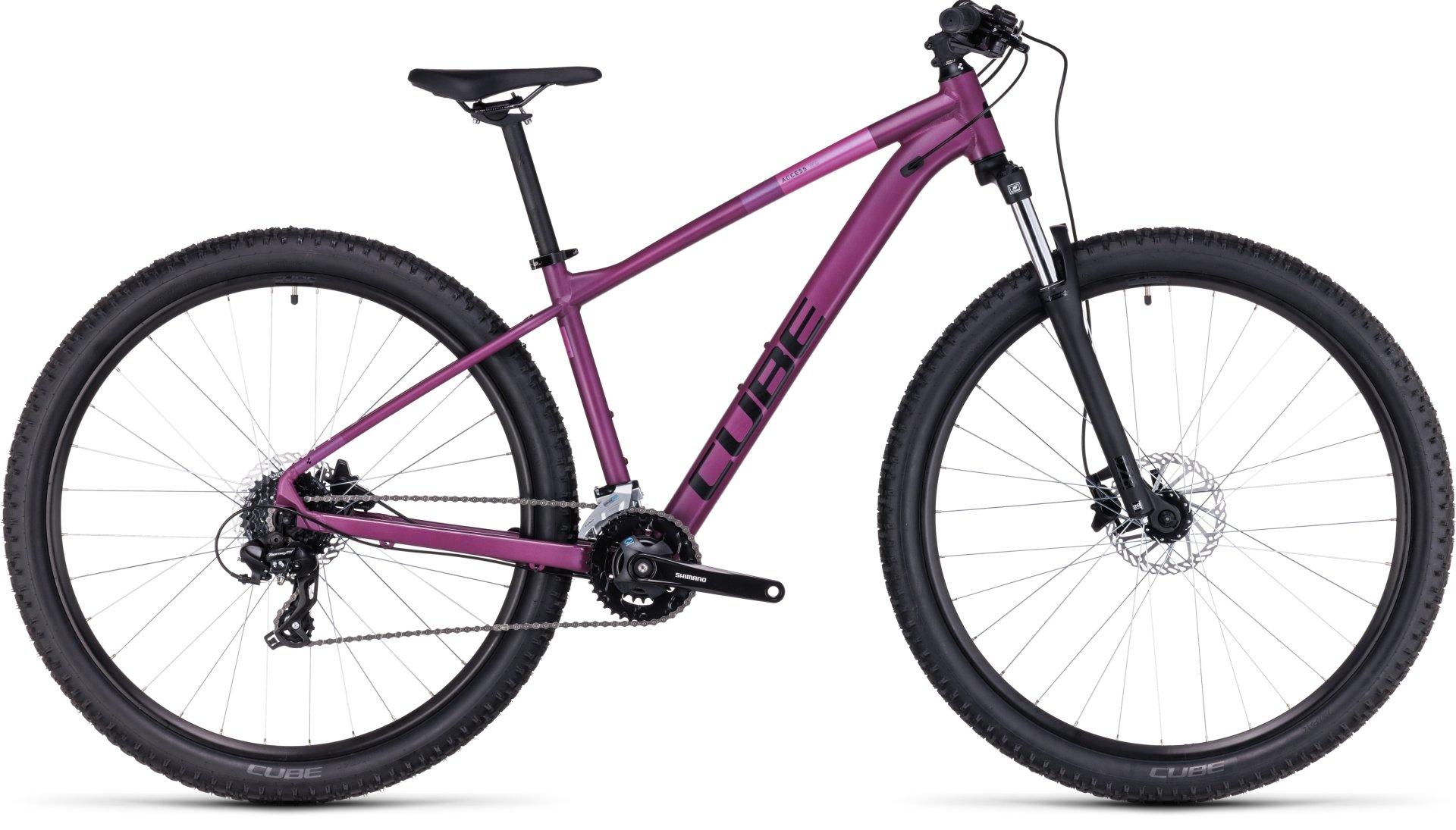 Cube Access Ws Hardtail Mountain Bike (2023)  Dark Purple/pink