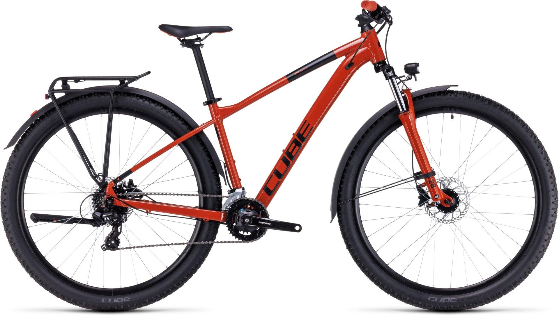 Cube Aim Allroad Hardtail Mountain Bike (2023)  Brick Red/black
