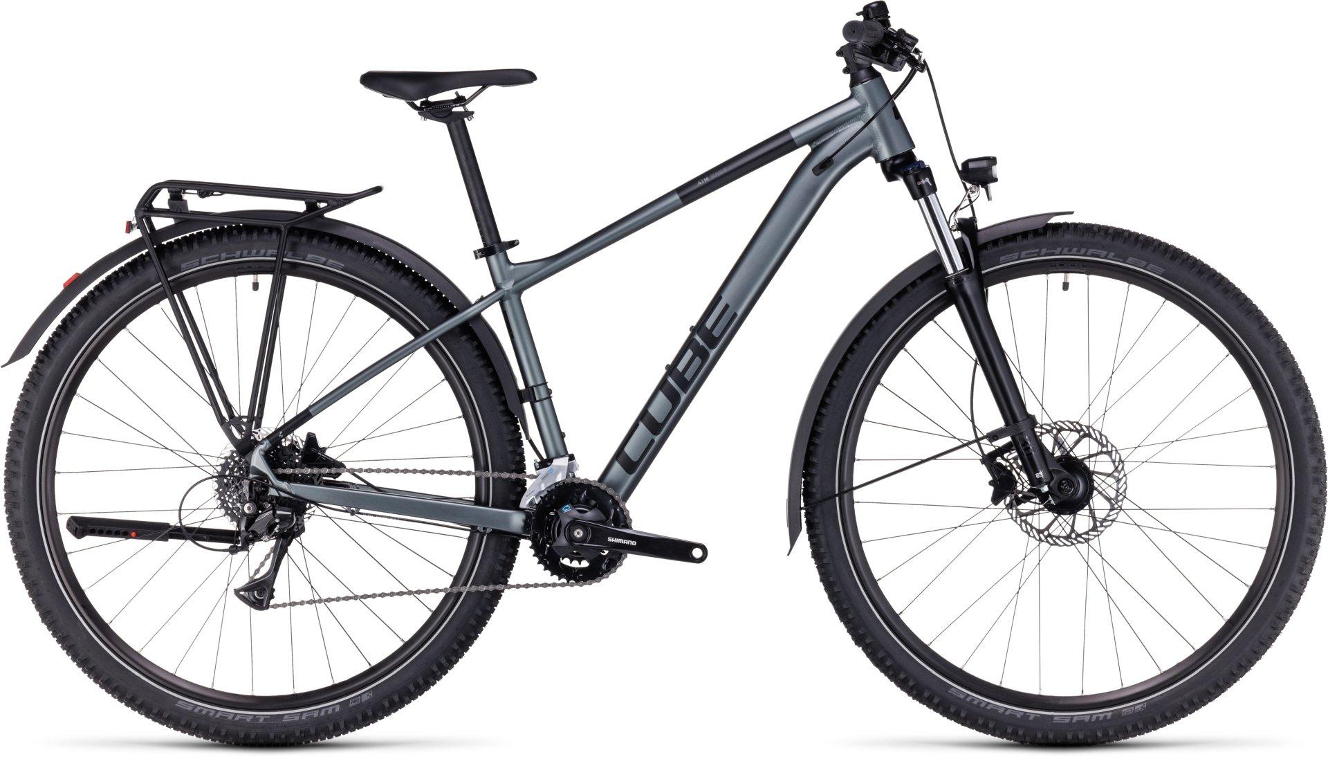 Cube Aim Race Allroad Hardtail Mountain Bike (2023)  Flash Grey/black