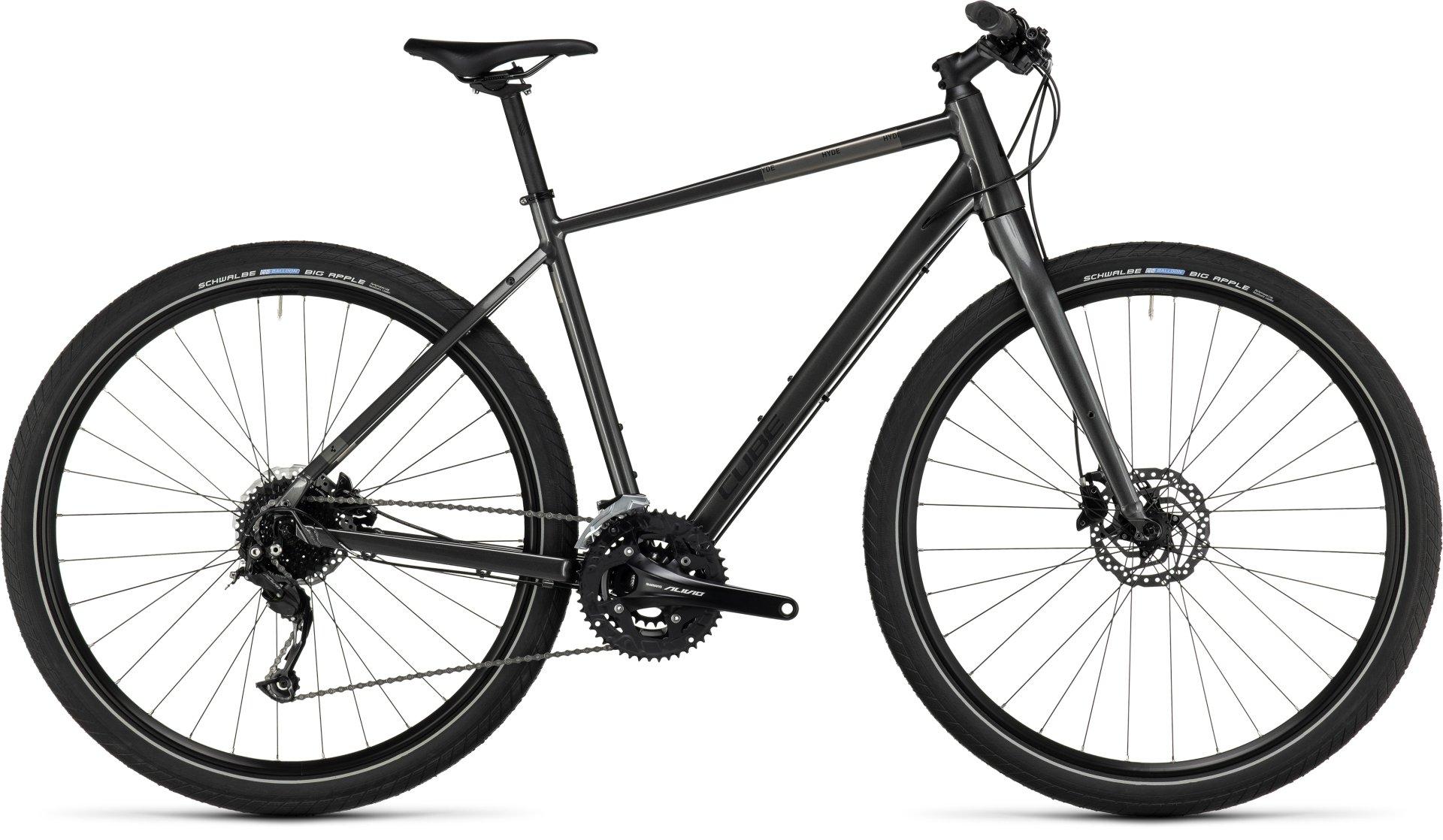 Cube Hyde Trekking City Bike (2023)  Metal Grey - Black