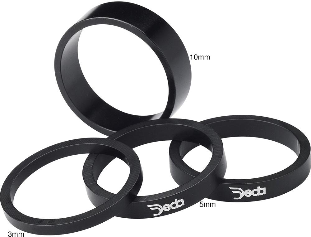 Deda Elementi Alloy Headset Spacers (10 Pack)  Black