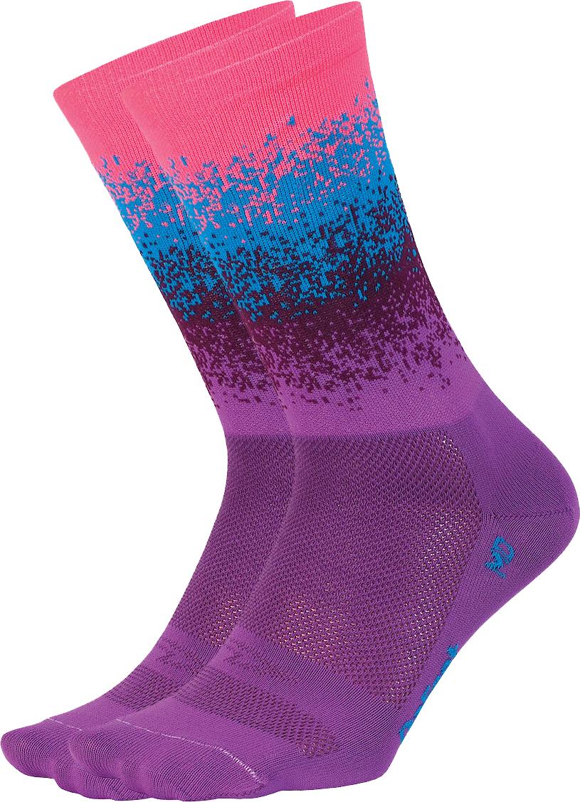 Defeet Aireator 6 Branstormer Ombre Socks  Pink/blue/purple