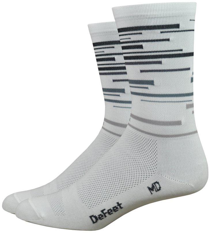 Defeet Aireator 6 Dna Socks  White/grey/black