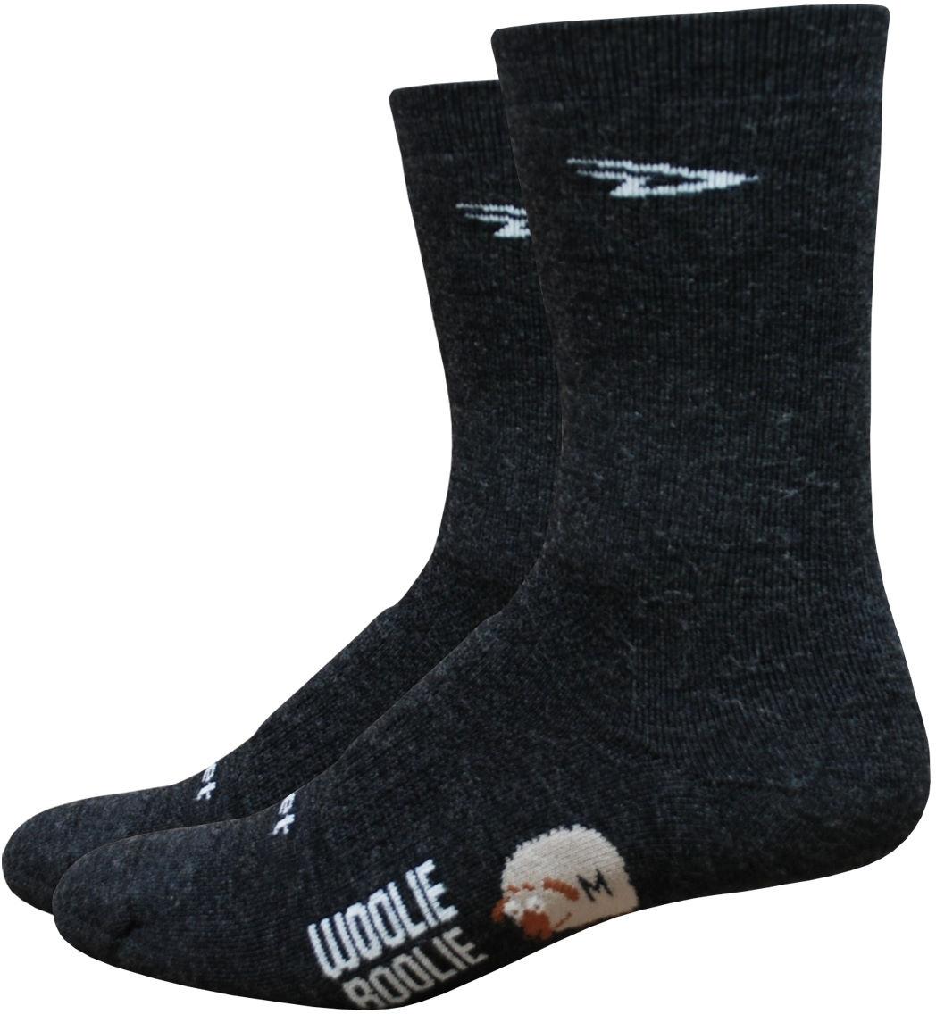 Defeet Woolie Boolie 4 Cuff Socks  Charcoal