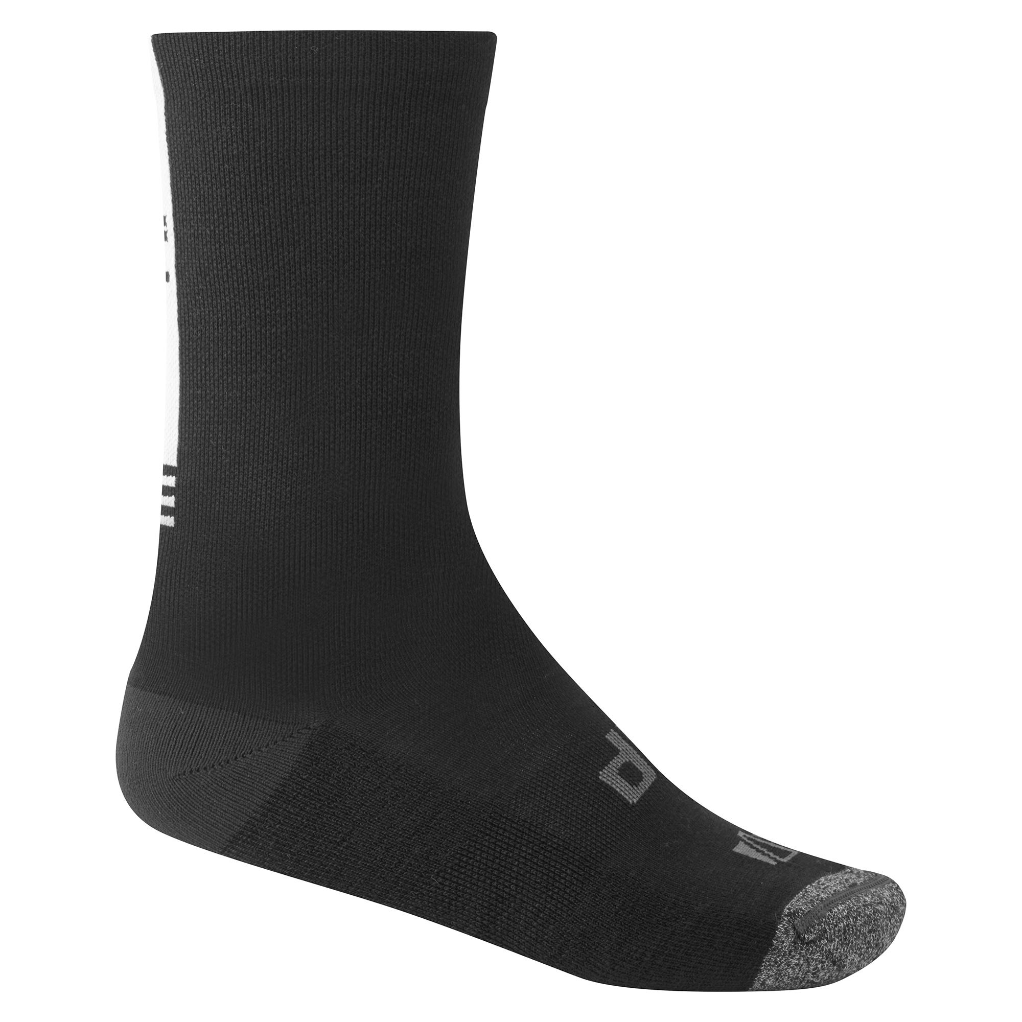 Dhb Aeron Winter Weight Merino Sock  Black/white