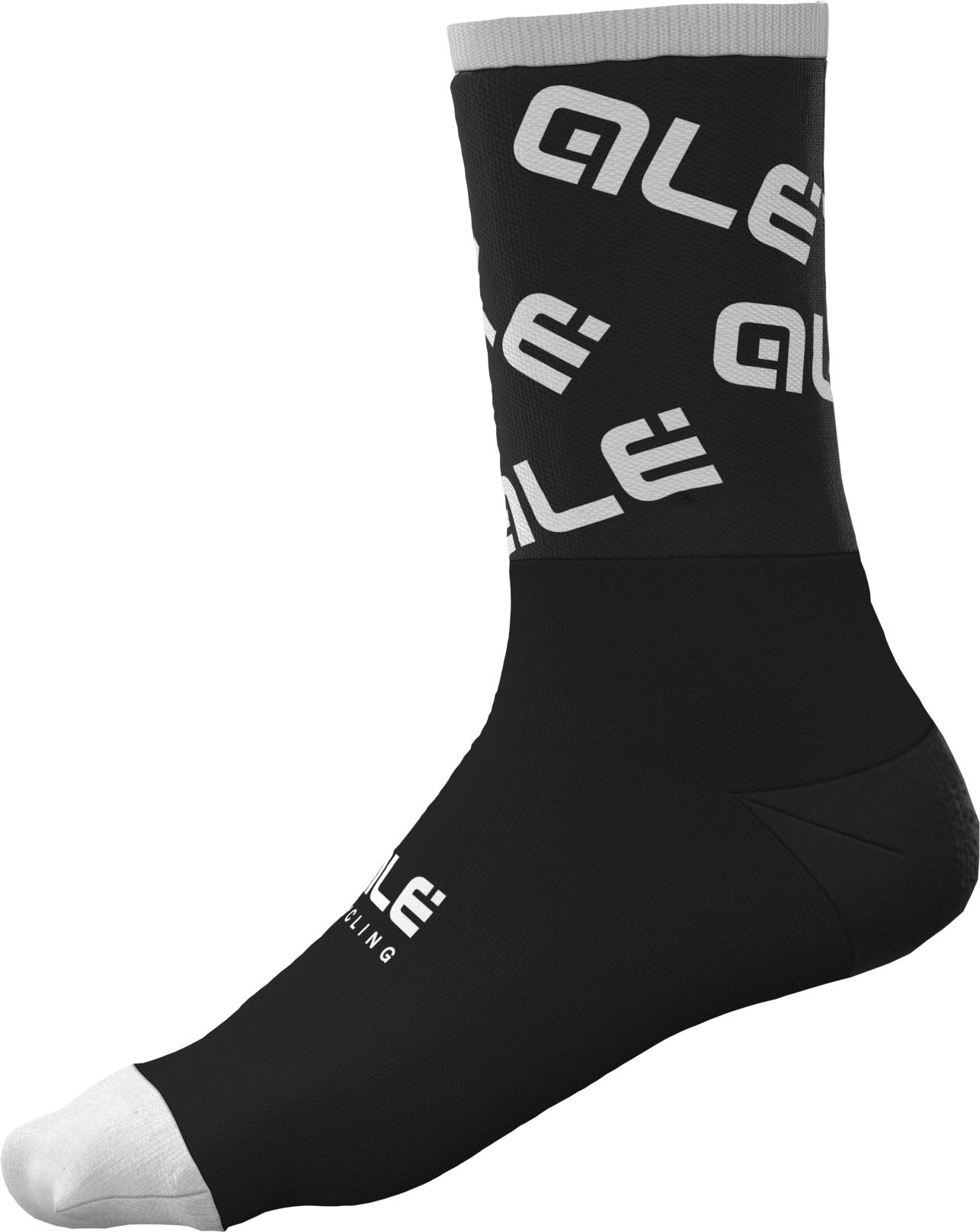 Al Logo 18cm Cycling Socks  Black/white