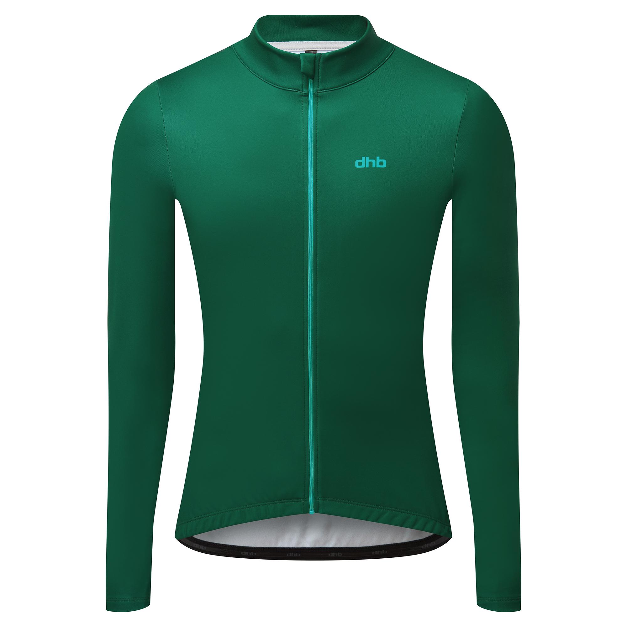 Dhb Blok Classic Mens Long Sleeve Jersey  Forest Biome