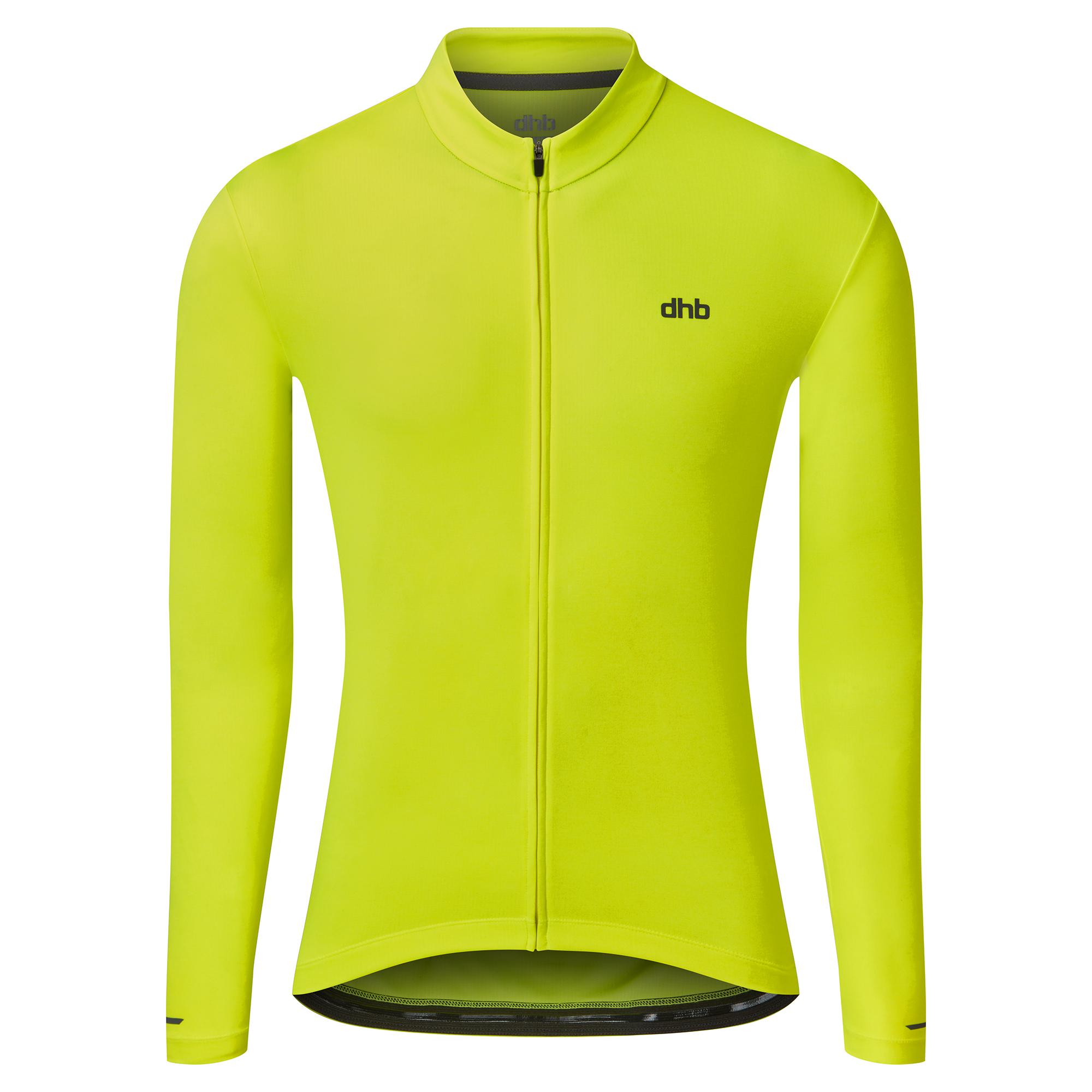Dhb Long Sleeve Jersey  Safety Yellow