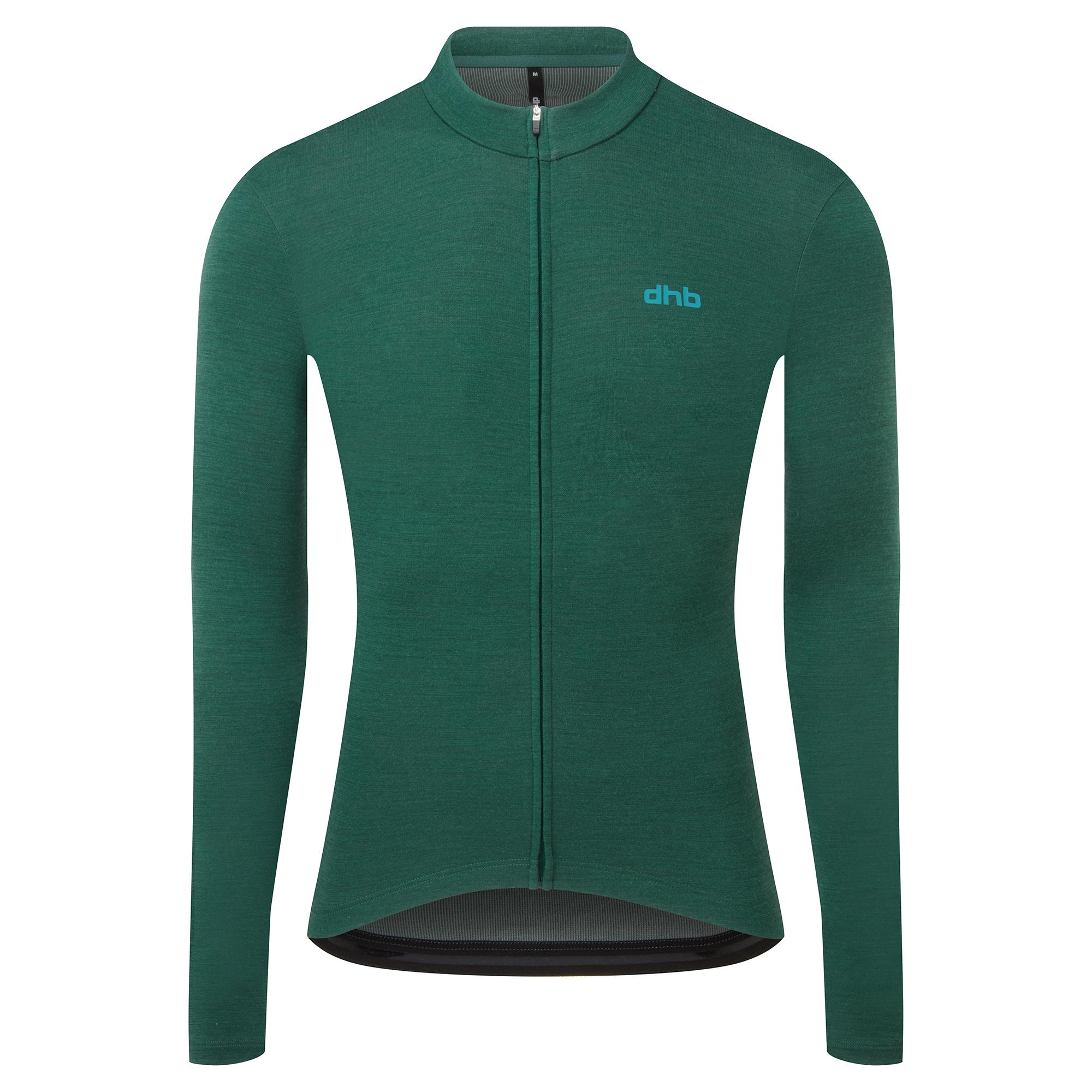 Dhb Merino Long Sleeve Jersey 2.0  Forest Biome