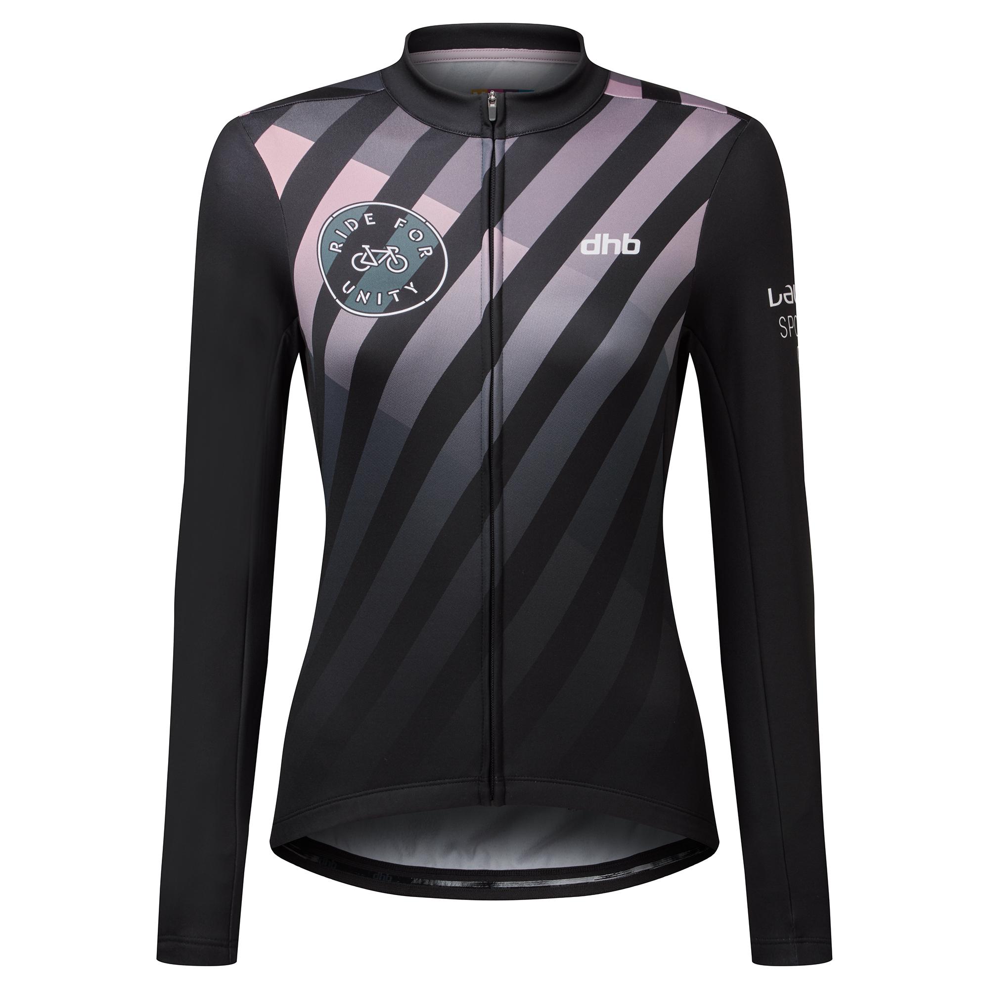 Dhb Ride For Unity Womens Long Sleeve Jersey  Black/pink