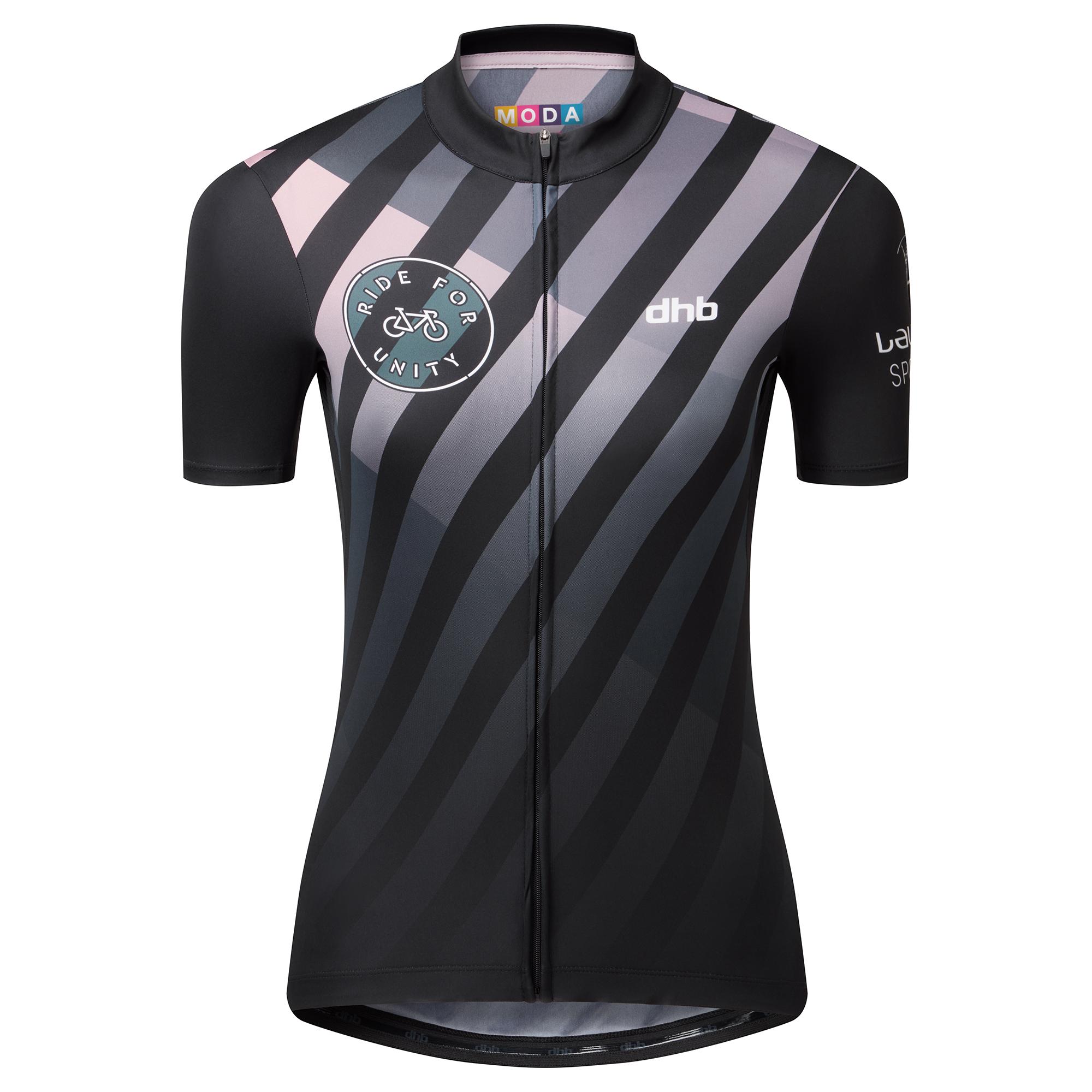 Dhb Ride For Unity Womens Short Sleeve Jersey  Black/pink