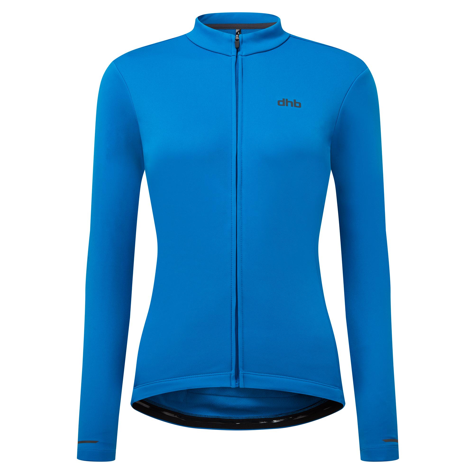 Dhb Womens Long Sleeve Thermal Cycling Jersey  Directoire Blue
