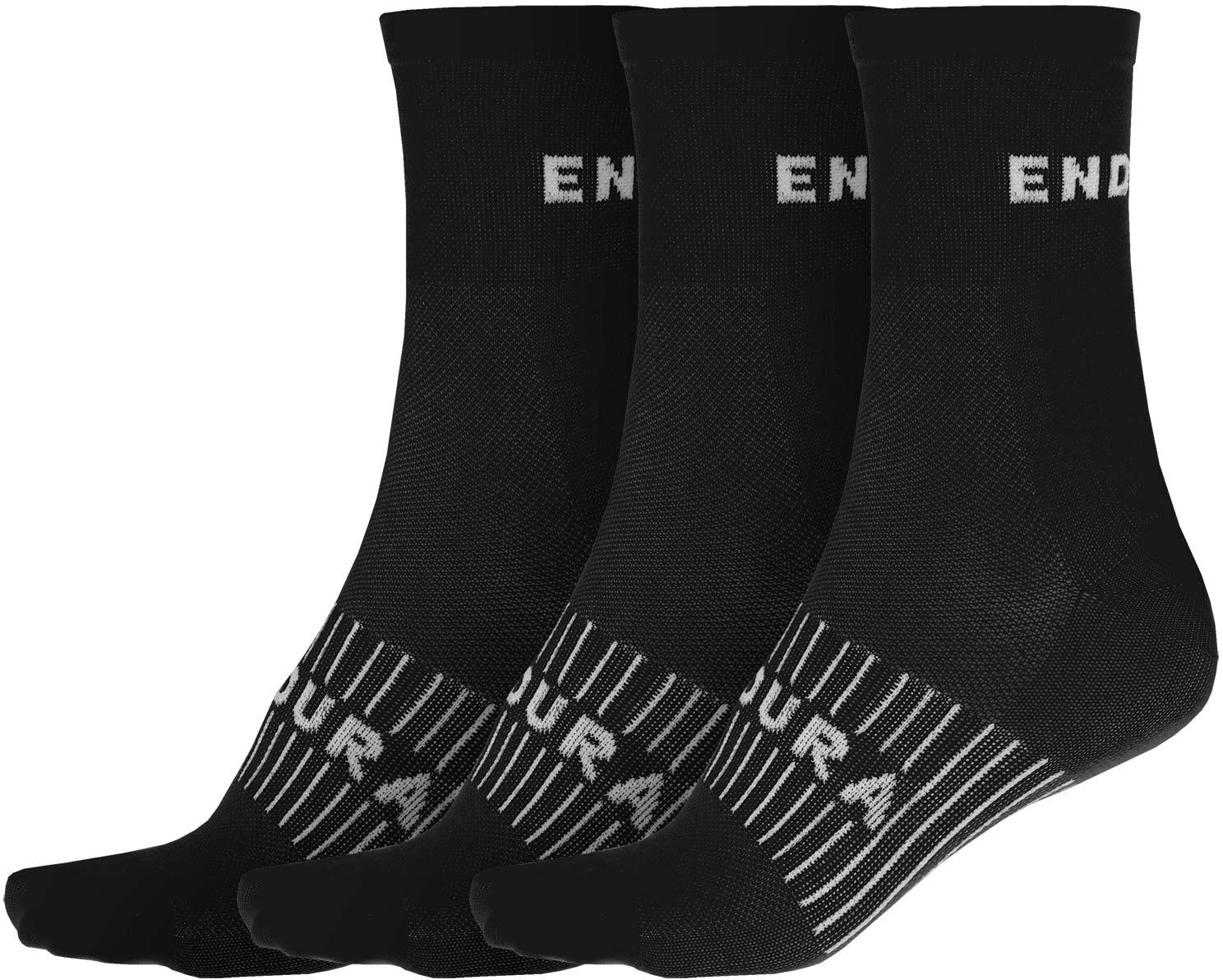 Endura Coolmax Race Socks (3-pack)  Black