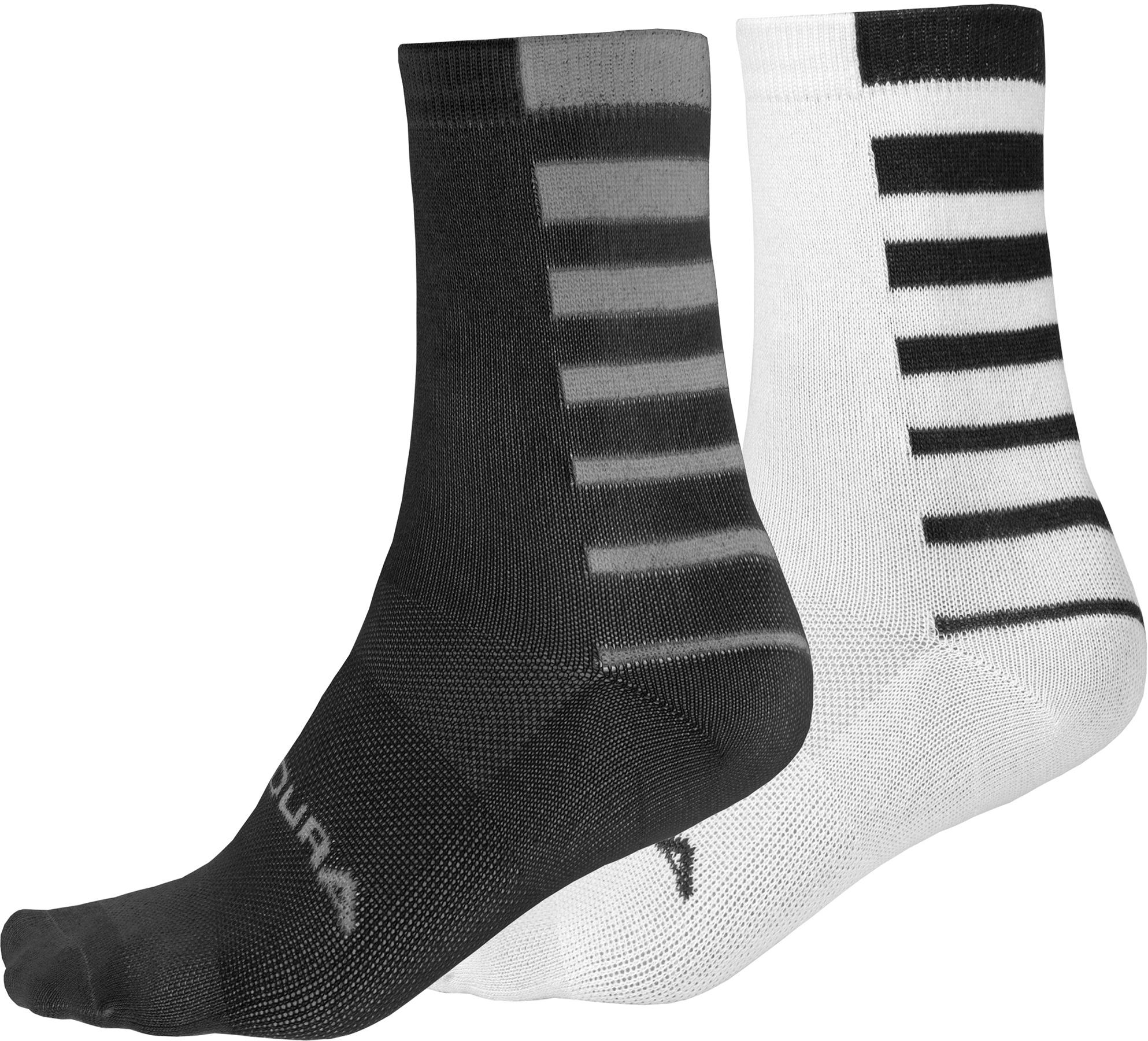 Endura Coolmax Stripe Ii Socks (2-pack)  Black