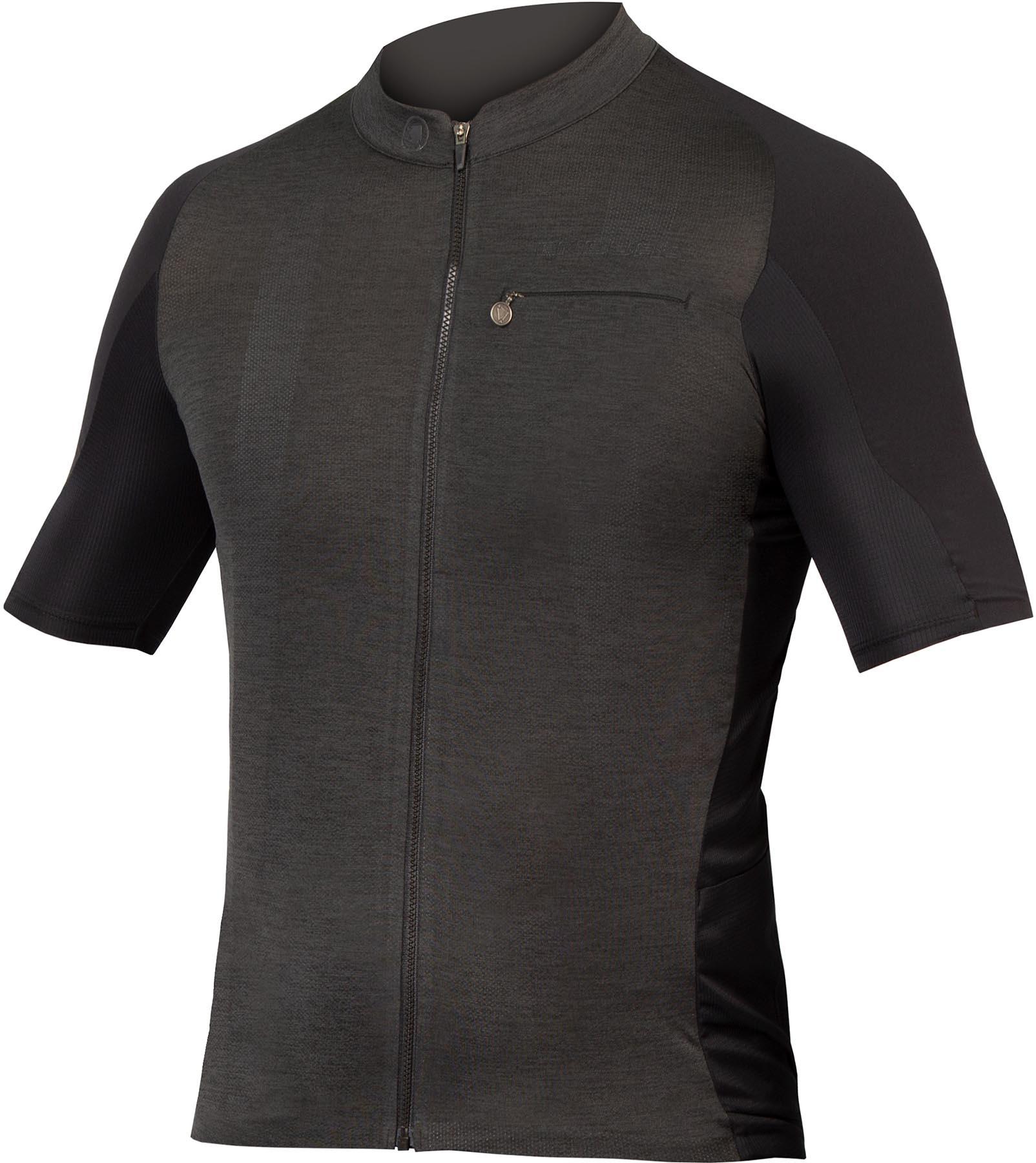 Endura Gv500 Reiver Short Sleeve Cycling Jersey  Black