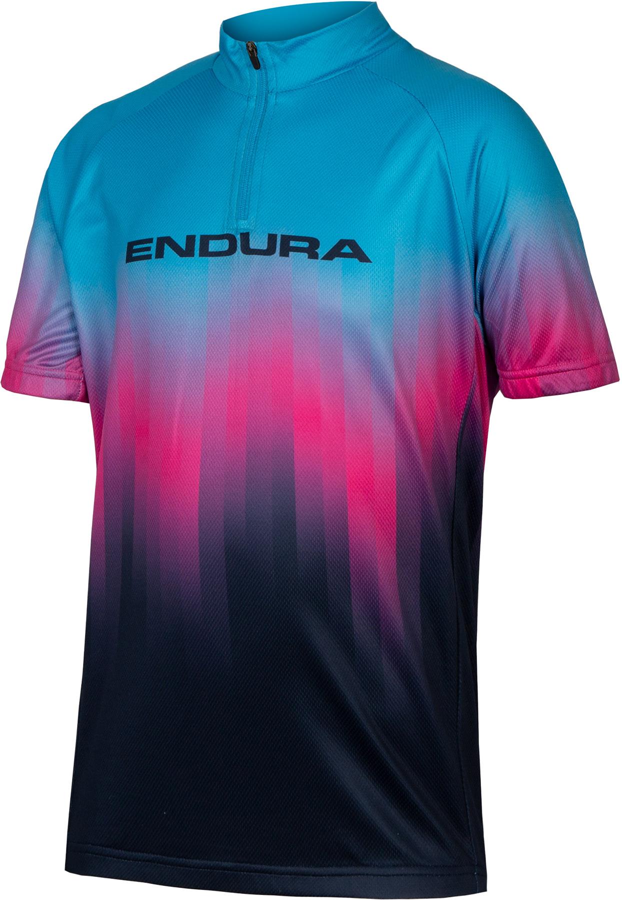 Endura Kids Xtract Short Sleeve Cycling Jersey  Electric Blue