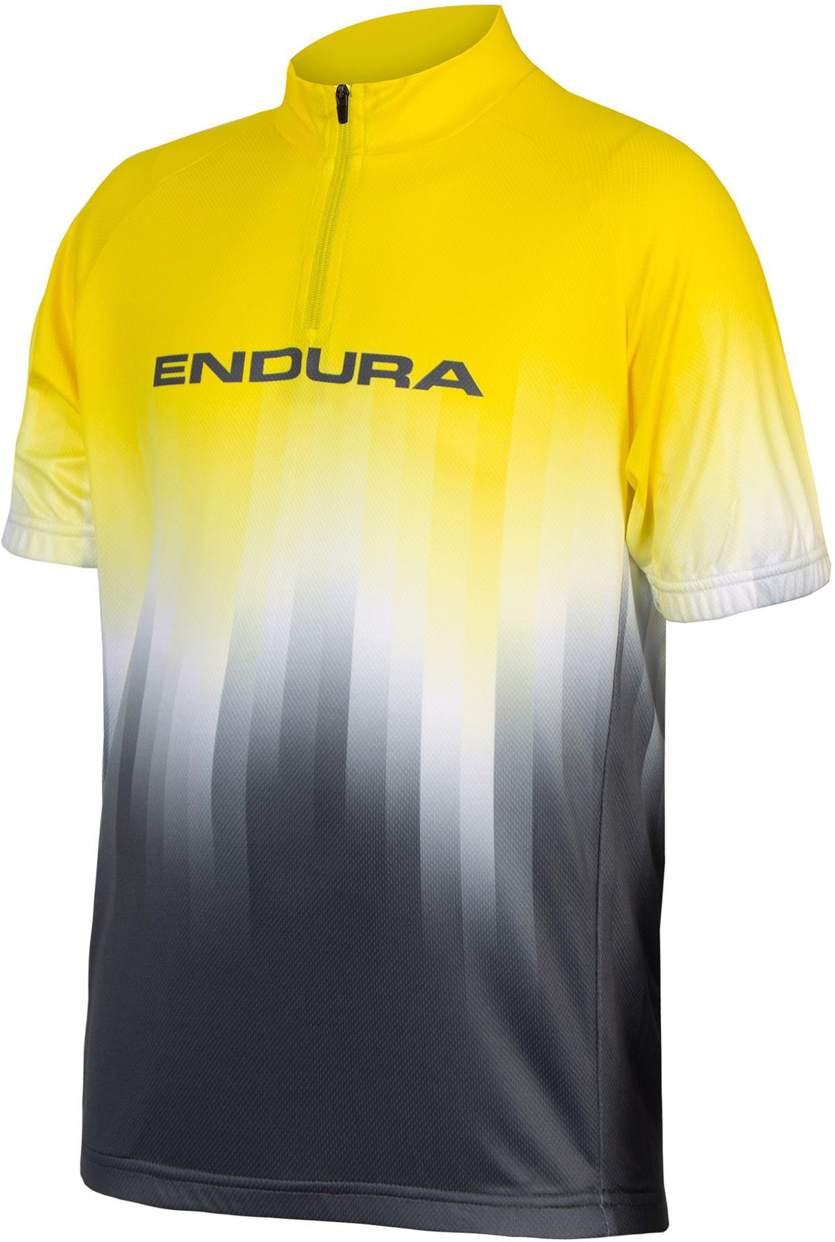 Endura Kids Xtract Short Sleeve Cycling Jersey  Hi-viz Yellow