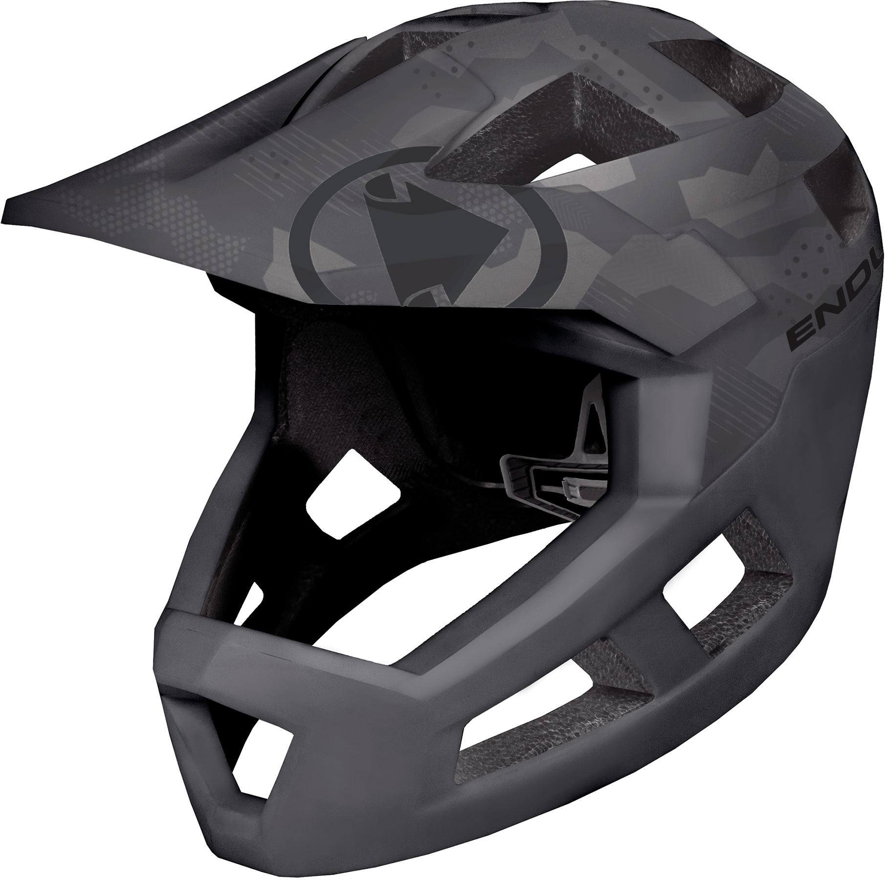 Endura Singletrack Youth Full Face Helmet  Grey Camo