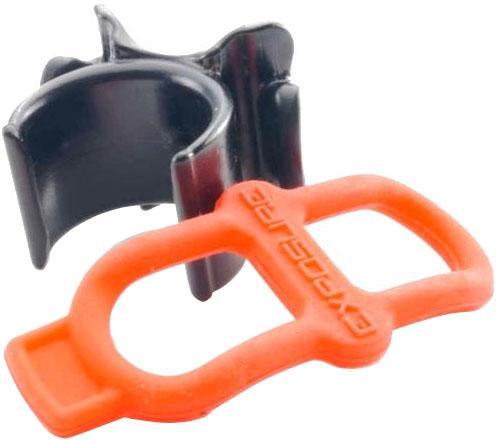Exposure Blaze Bracket And Silicon Band  Black/red
