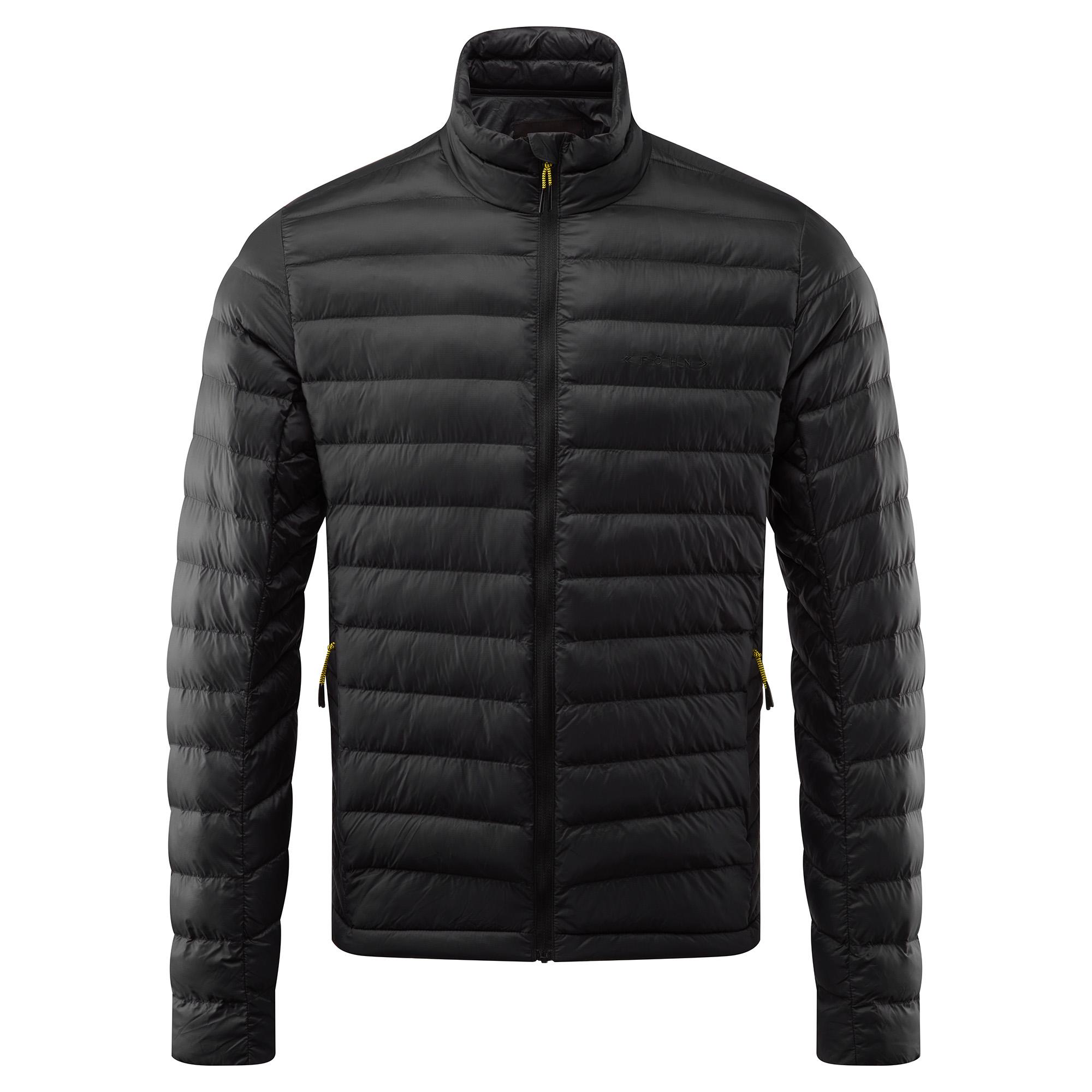 Fhn Mens Micro Synthetic Down Jacket  Black