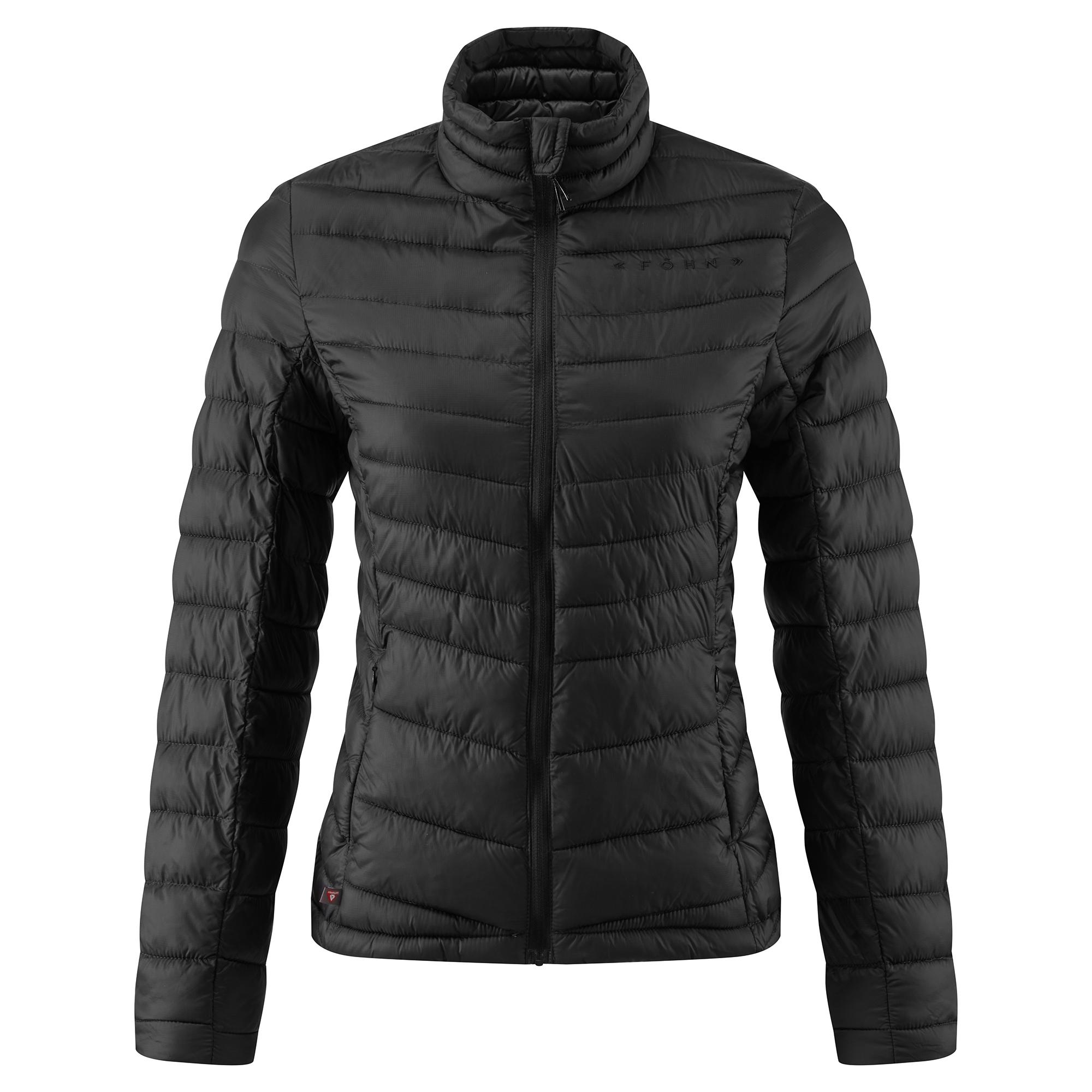 Fhn Womens Micro Synthetic Down Jacket  Black