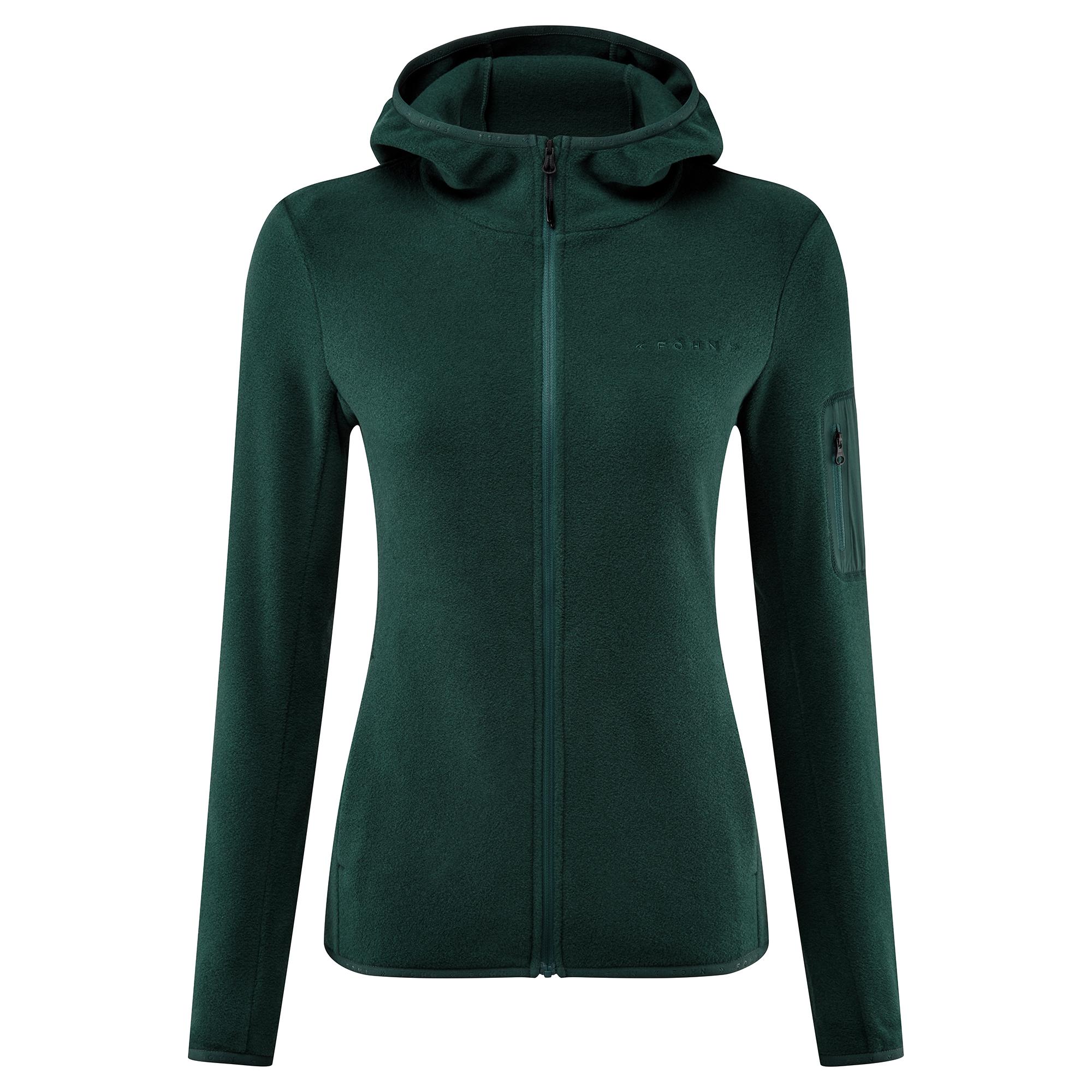 Fhn Womens Trail Hooded Recycled Fleece  Sea Moss
