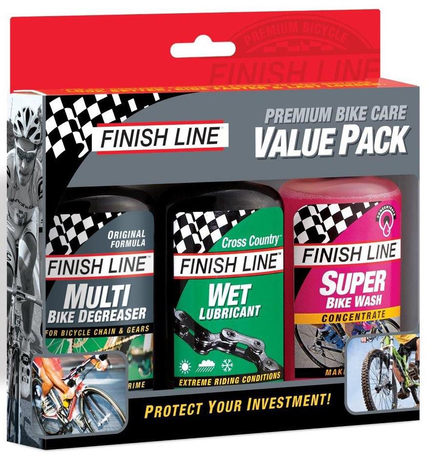 Finish Line Bike Care Value Pack  Transparent