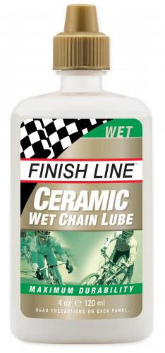 Finish Line Ceramic Wet Bike Chain Lube (120ml)  Transparent
