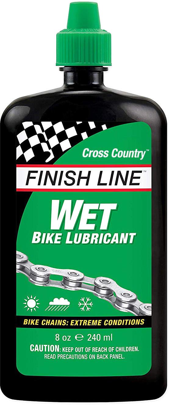 Finish Line Cross Country Wet Bike Chain Lube  Transparent