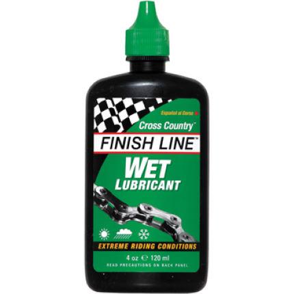 Finish Line Cross Country Wet Chain Lube (120ml)  Transparent