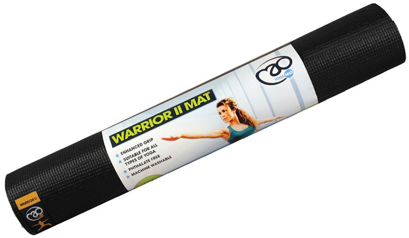 Fitness-mad Warrior Yoga Mat (4mm)  Black
