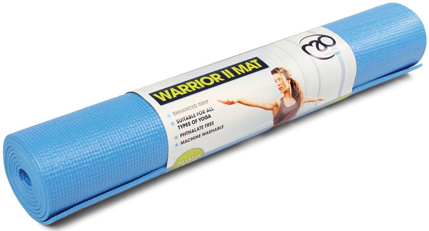 Fitness-mad Warrior Yoga Mat (4mm)  Blue