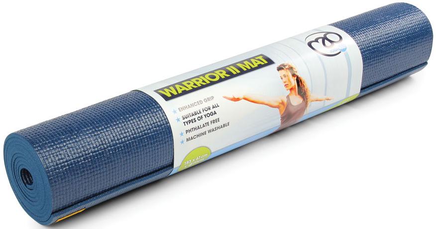 Fitness-mad Warrior Yoga Mat (4mm)  Dark Blue
