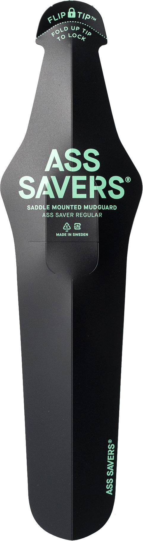 Ass Savers Regular Rear Mudguard  Black