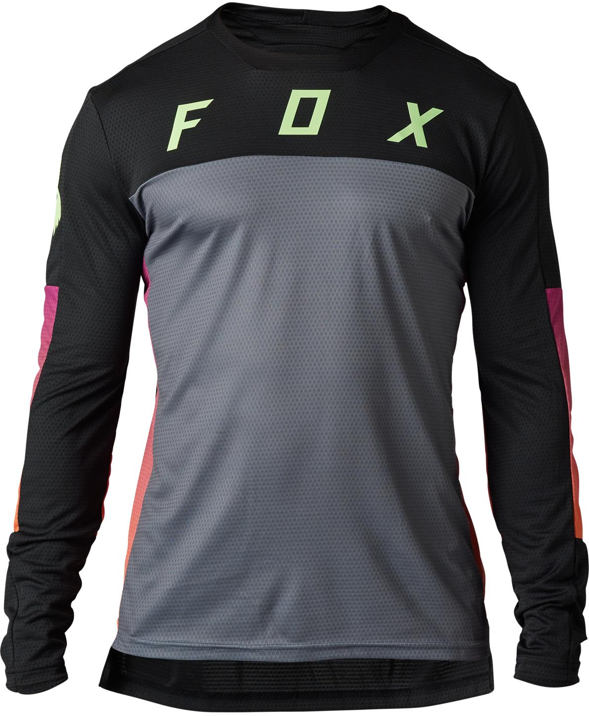 Fox Racing Defend Long Sleeve Jersey Cekt  Black