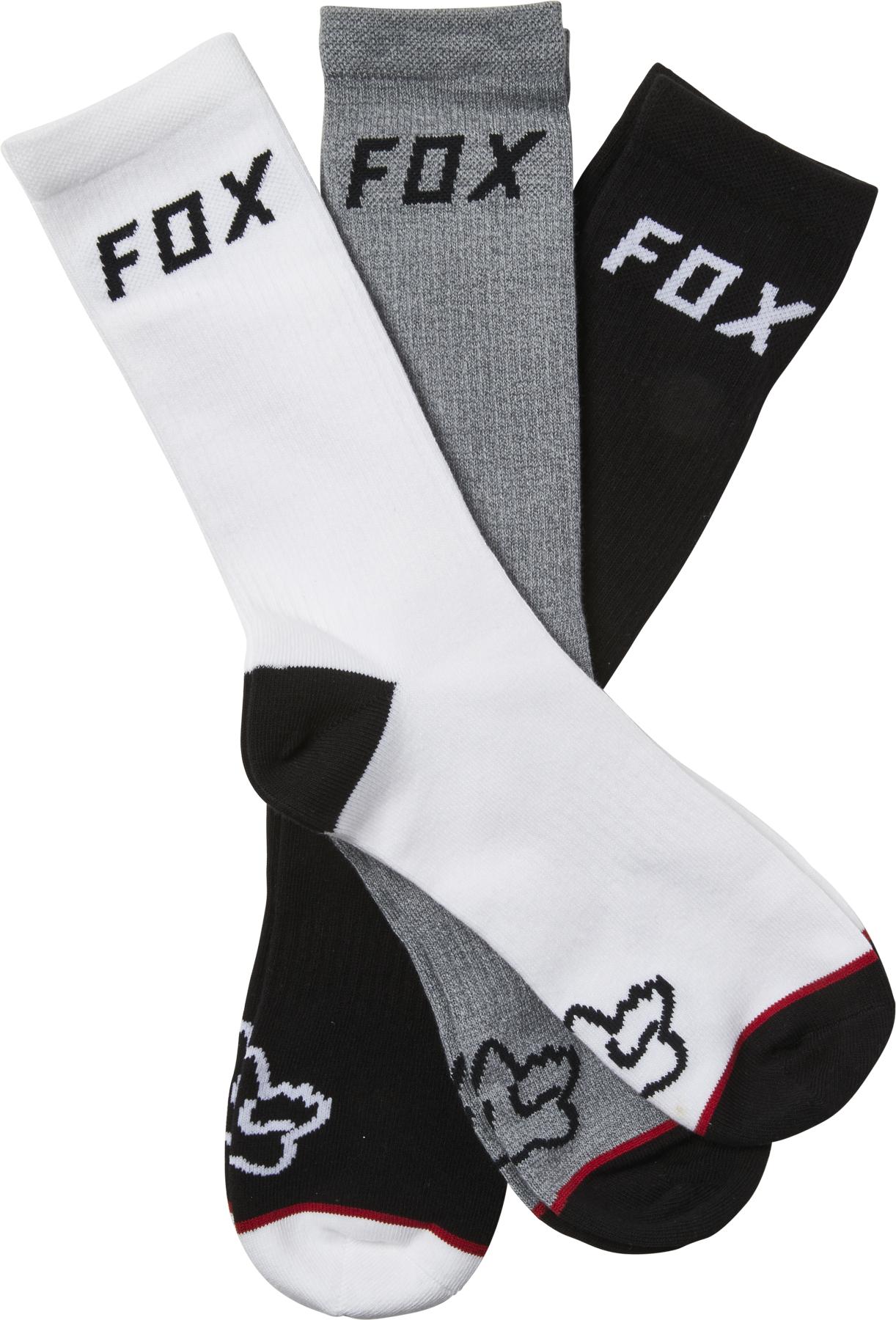Fox Racing Fheadx Crew Sock 3 Pack  Assorted