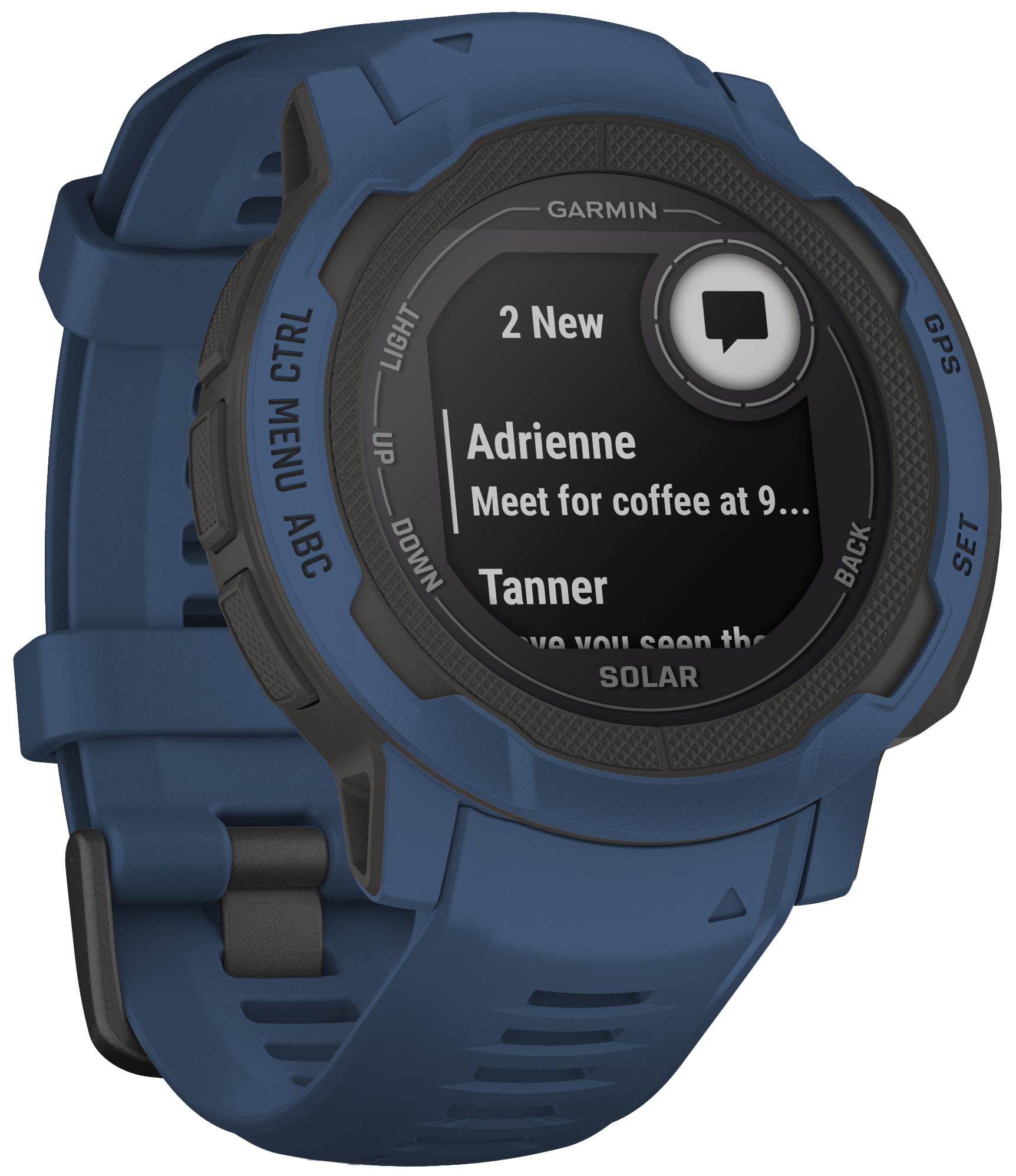 Garmin Instinct 2 Solar Gps Watch Ss22  Tidal Blue