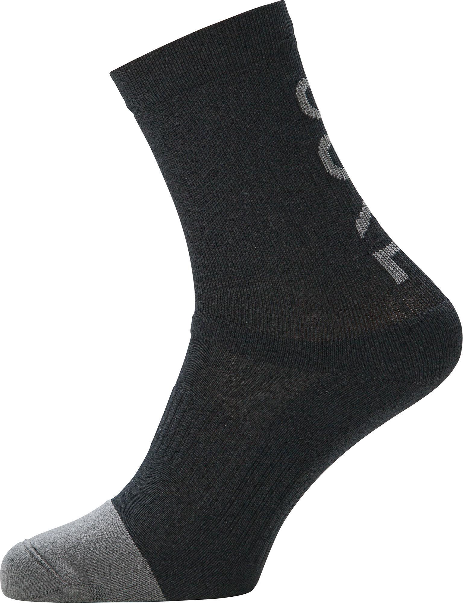 Gorewear M Mid Brand Socks  Black/graphite Grey