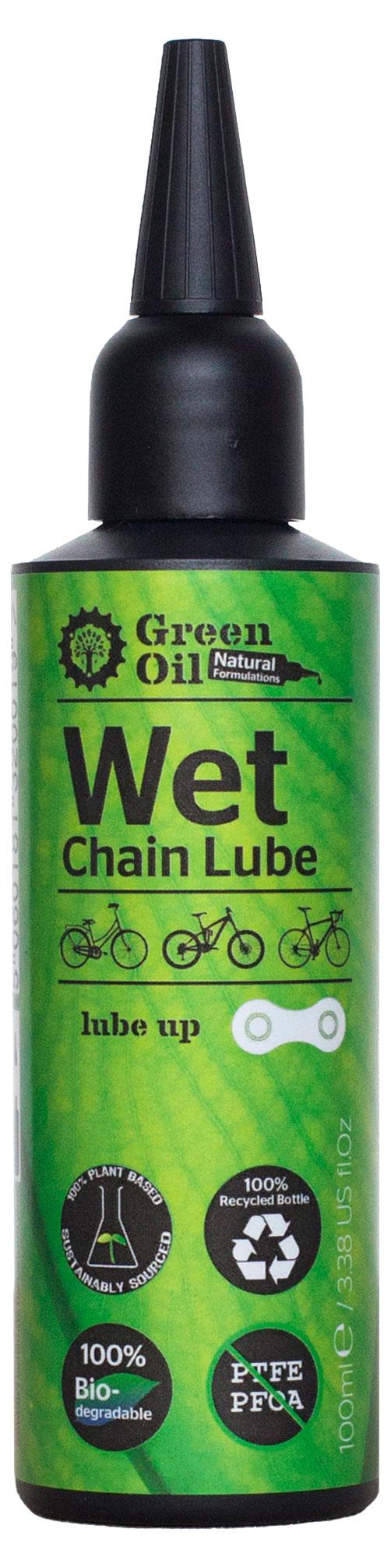 Green Oil Wet Chain Lube  Transparent