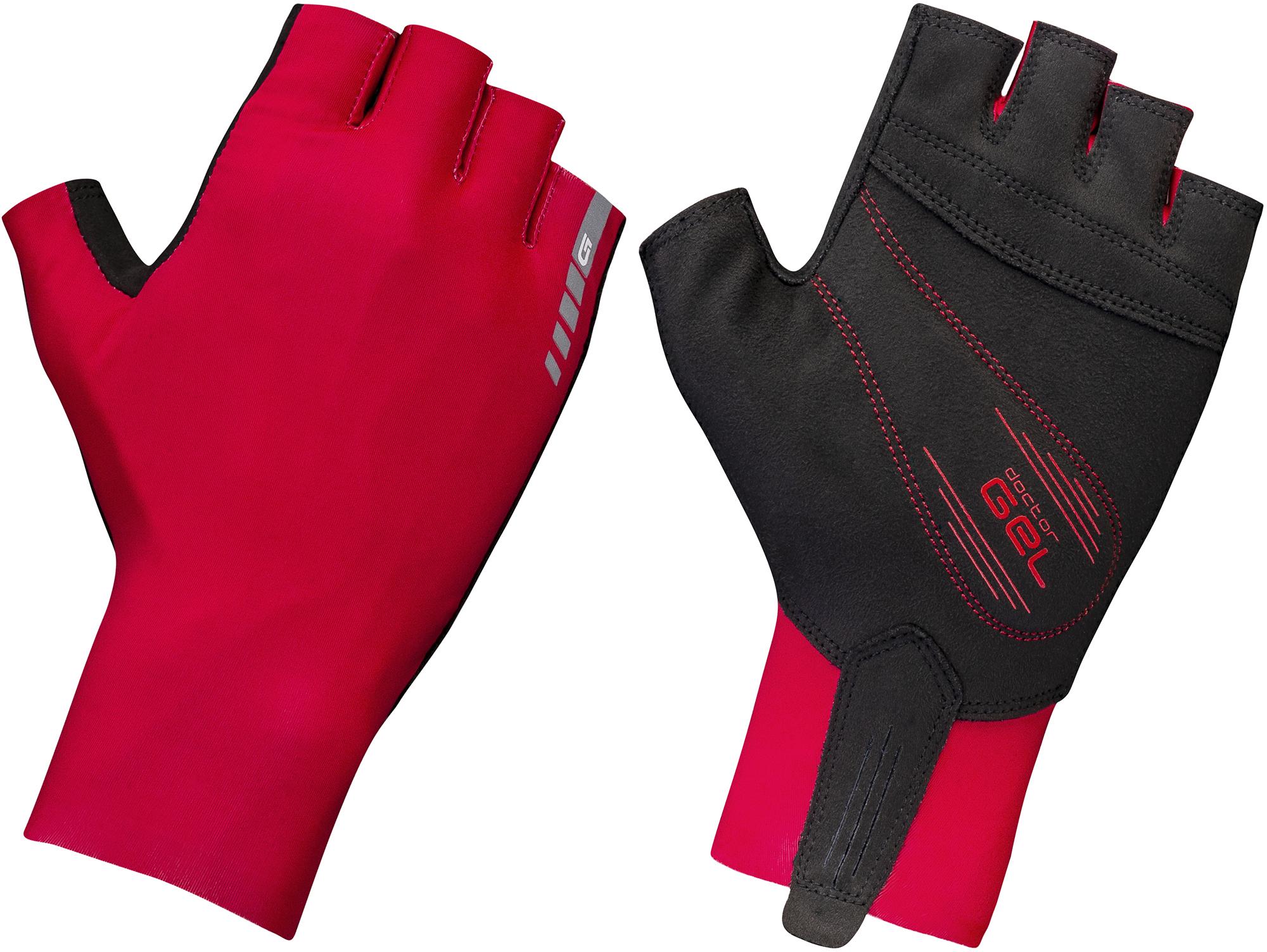 Gripgrab Aero Tt Short Finger Gloves  Red/black