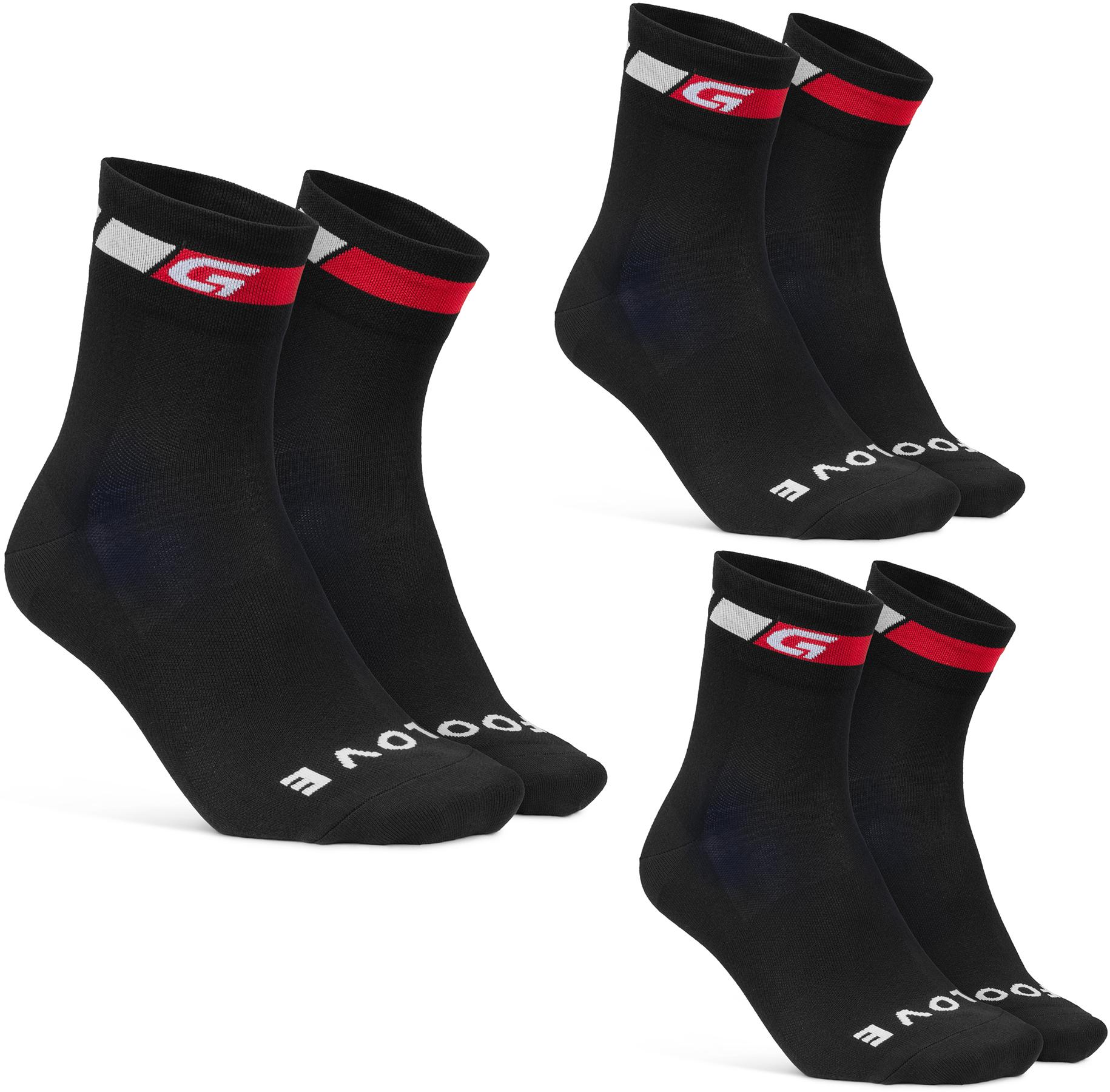 Gripgrab Regular Summer Socks (3 Pack)  Black