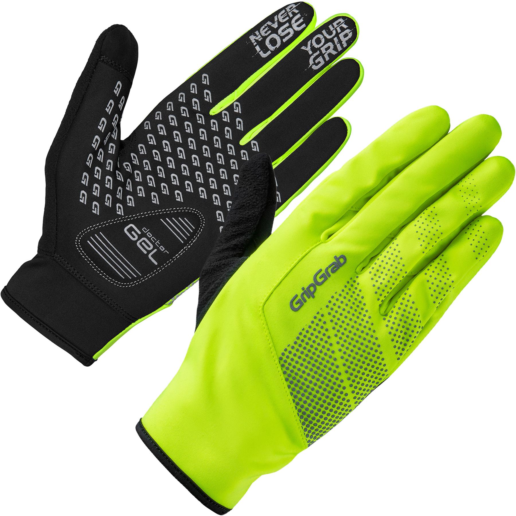 Gripgrab Ride Hi-vis Windproof Midseason Glove  Fluorescent Yellow