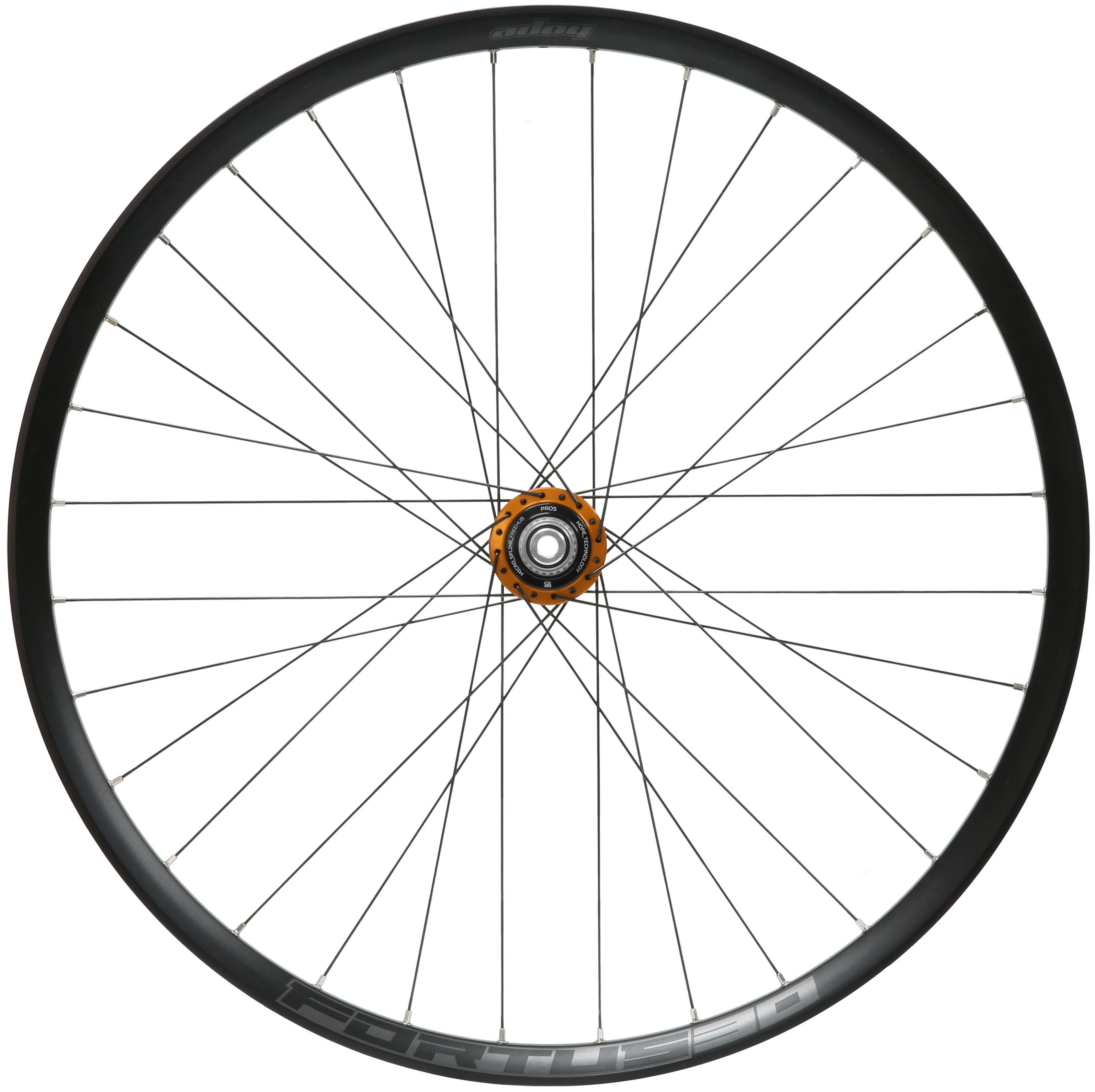 Hope Fortus 30 Pro 5 Rear Wheel (6 Bolt)  Black/orange